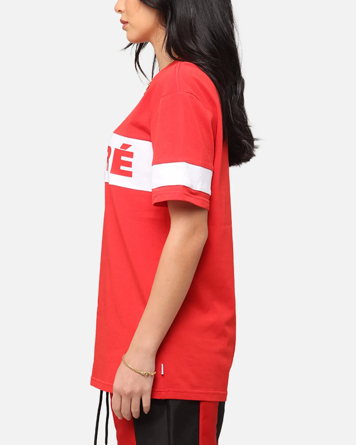 Carre Bars T-Shirt Red/White