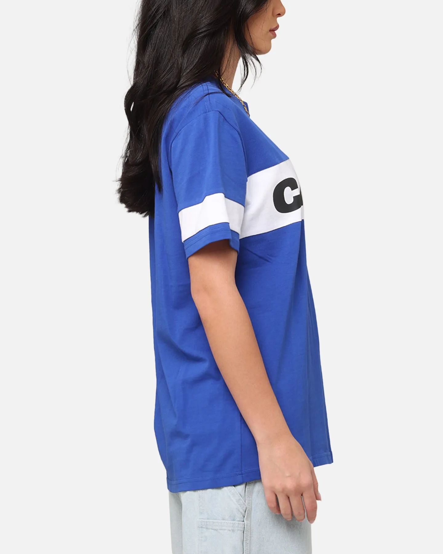 Carre Bars T-Shirt Royal/White