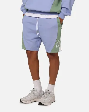 Carre C Star Panelled Shorts Pale Blue