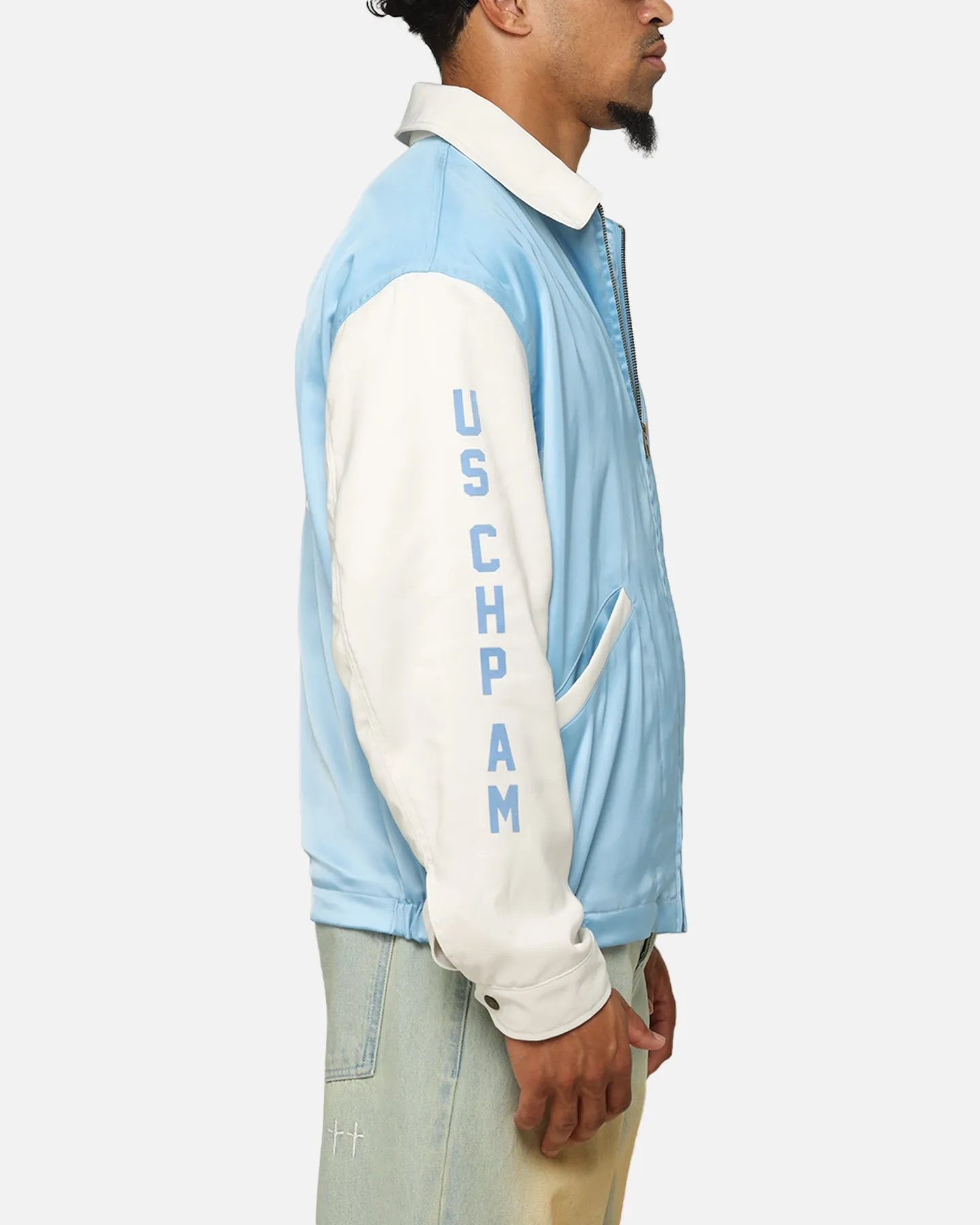 Champion 50's Team Captain Jacket Pale Blue