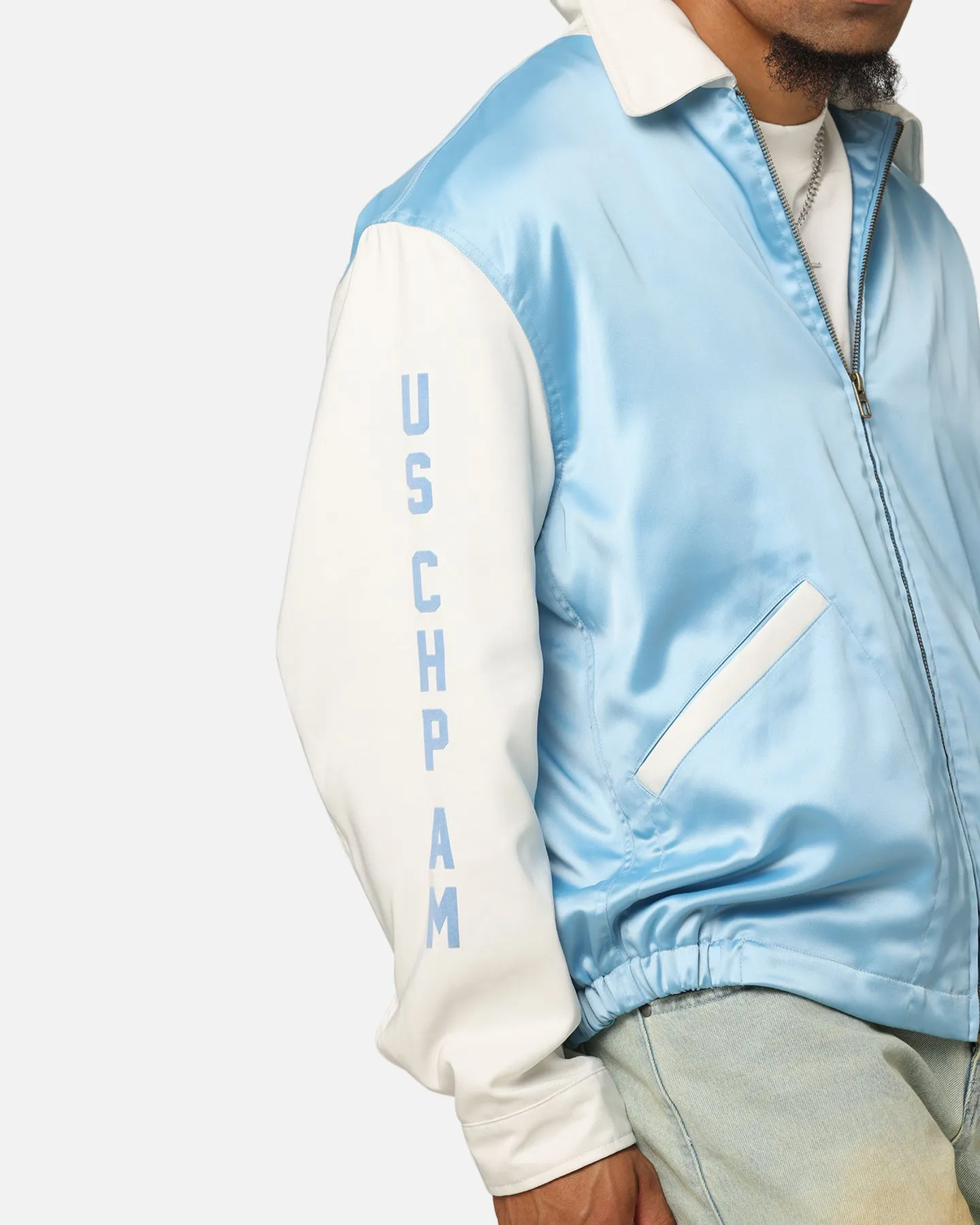 Champion 50's Team Captain Jacket Pale Blue