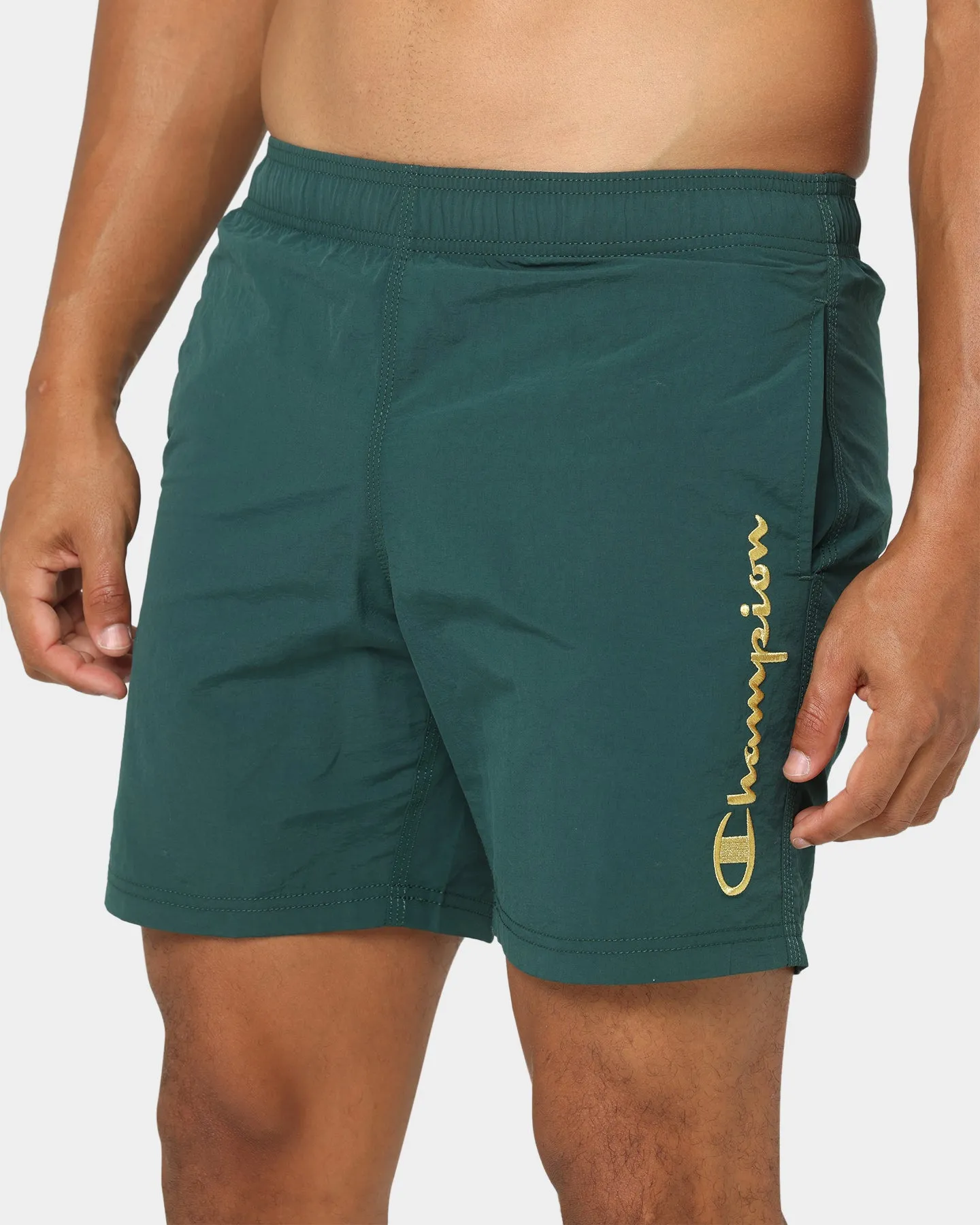 Champion LFS Nylon Shorts Midfield Green/Gold