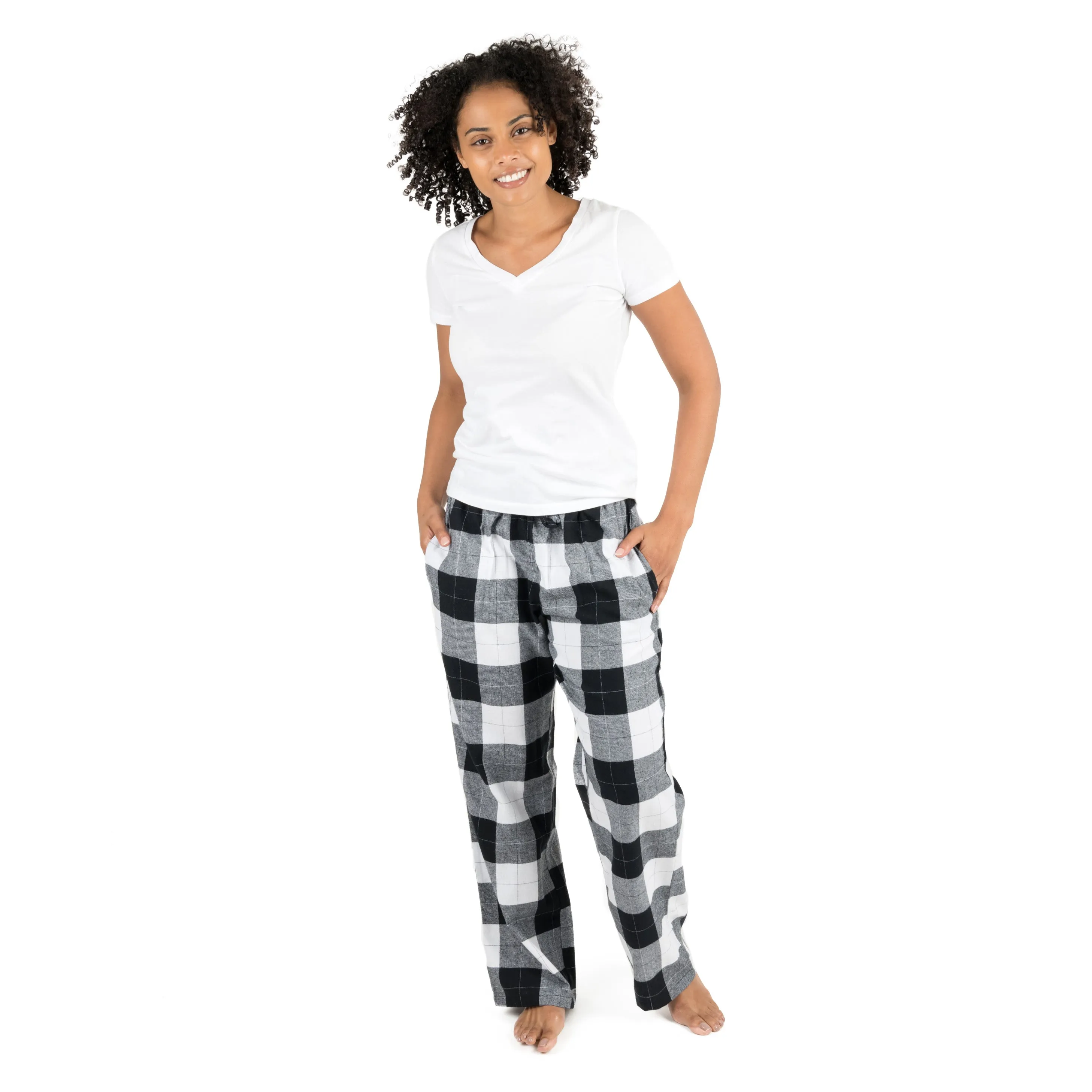 Christmas Womens Flannel Pajama Pants Plaid