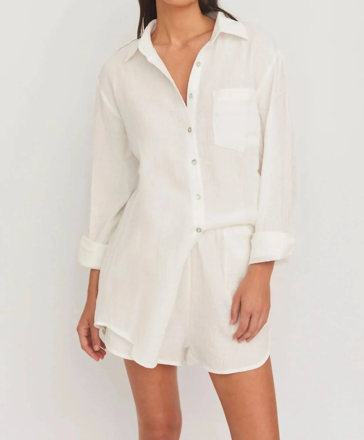 Citrine Raya Short In White