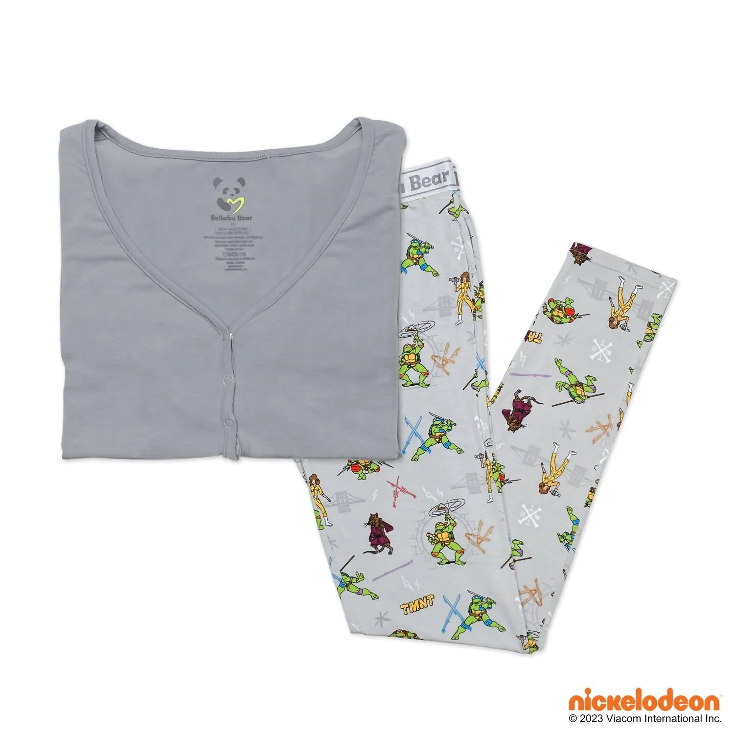 Classic Bamboo Pajama Set In Teenage Mutant Ninja Turtles Retro