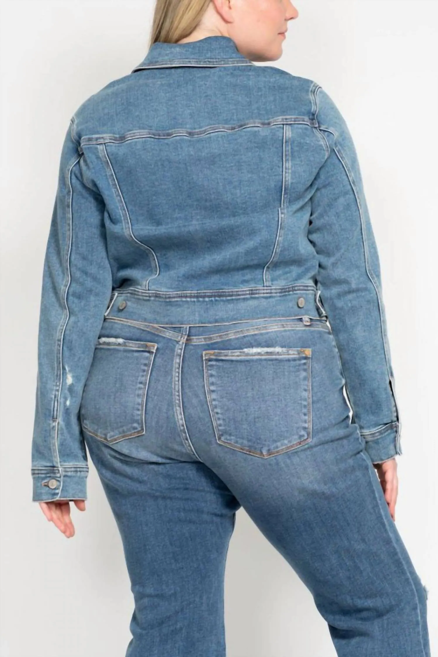 Classic Denim Jacket - Plus In Vintage Wash
