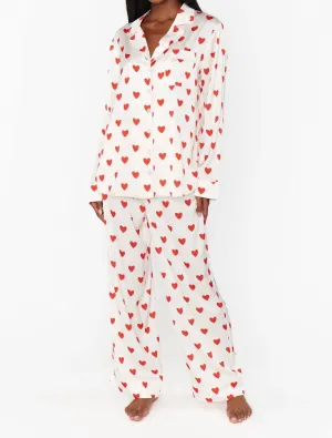 Classic Pj Set In Queen Of Hearts