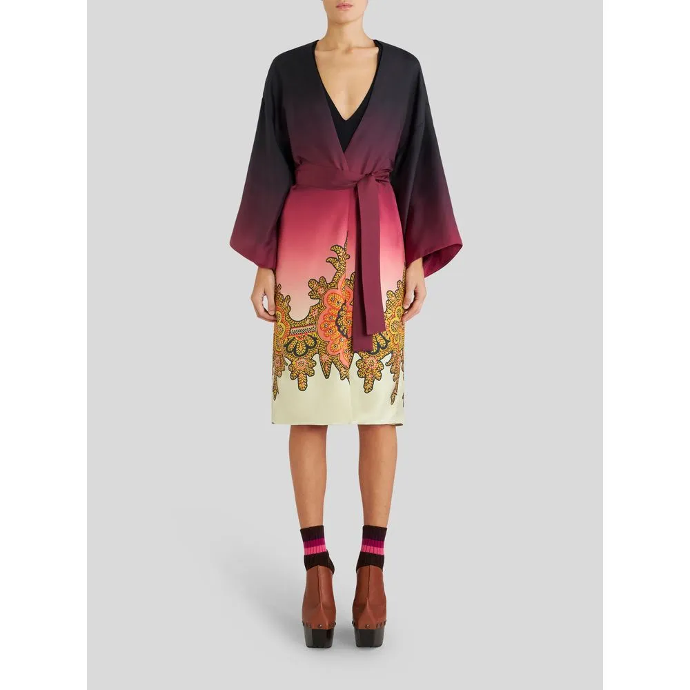 Colour Shaded Twill Duster Coat