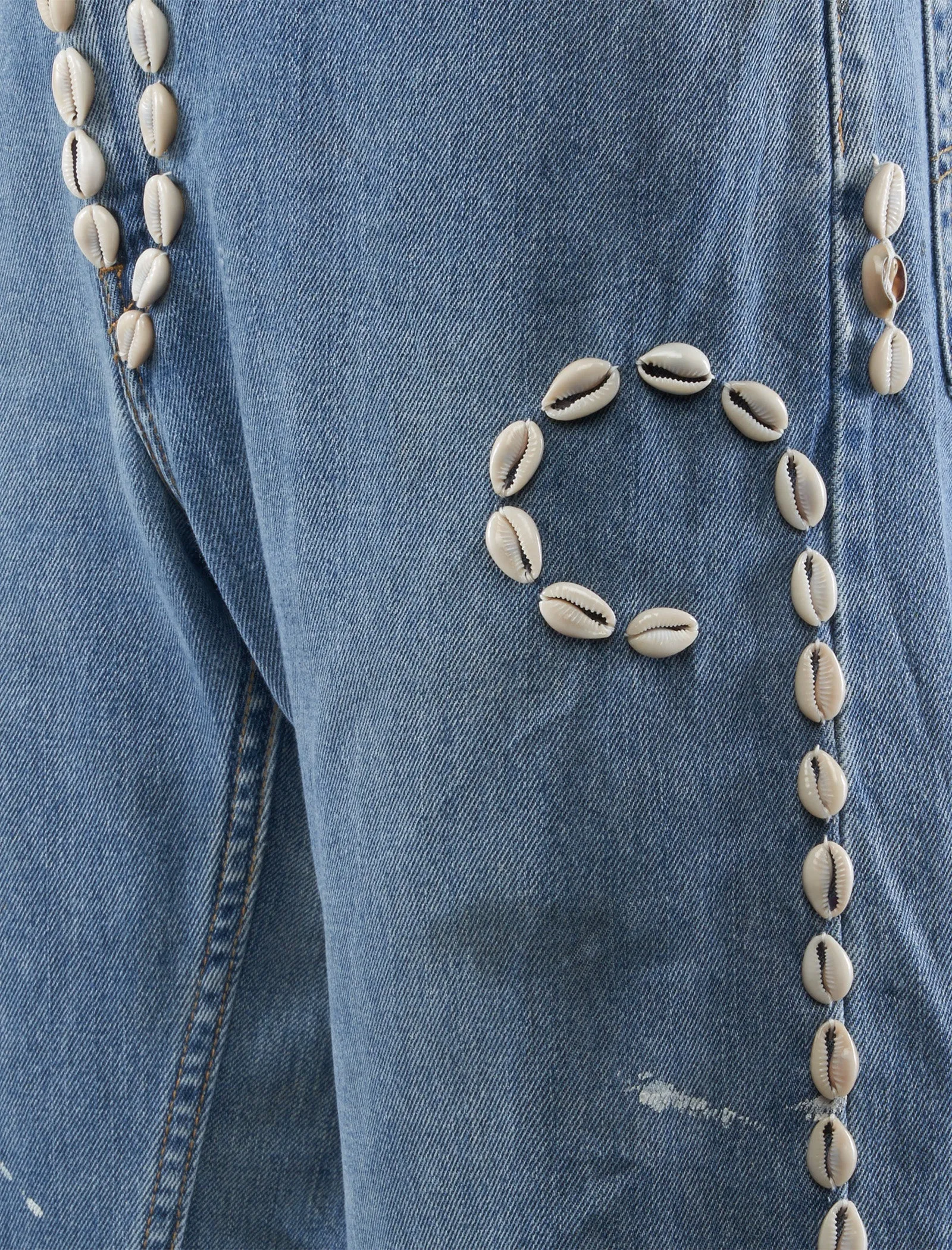COWRIE SHELL DENIM SHORT