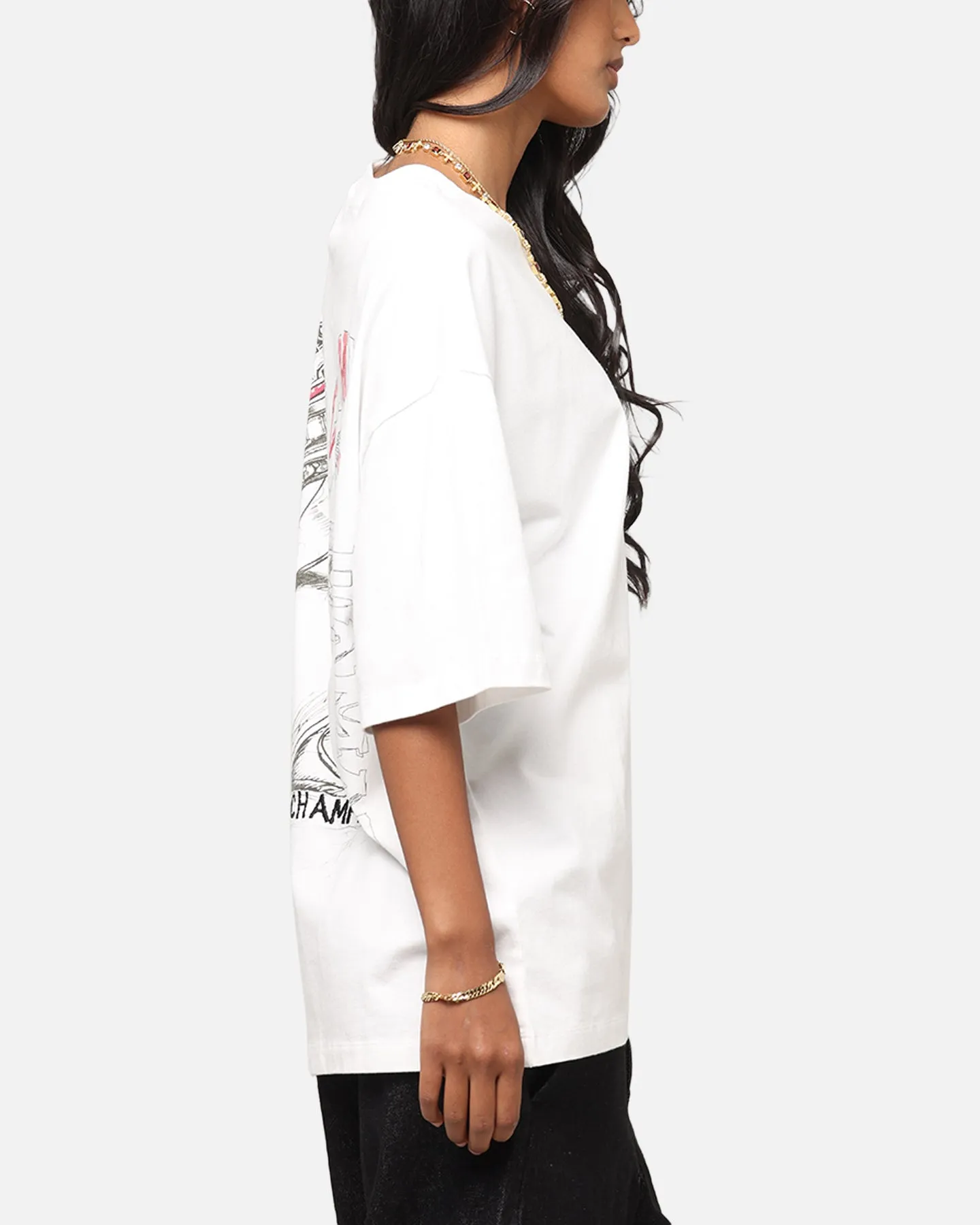 Criminal Damage Diamond Ring T-Shirt Off White