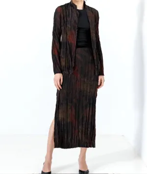 Crinkle Cut Jacket In Black