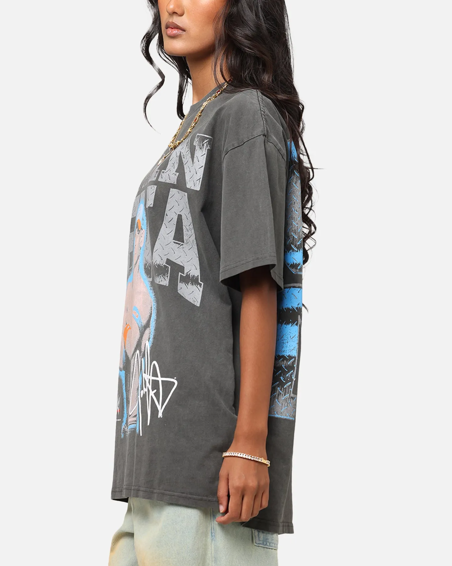 Culture Kings X WWE John Cena Heavy T-Shirt Black Wash