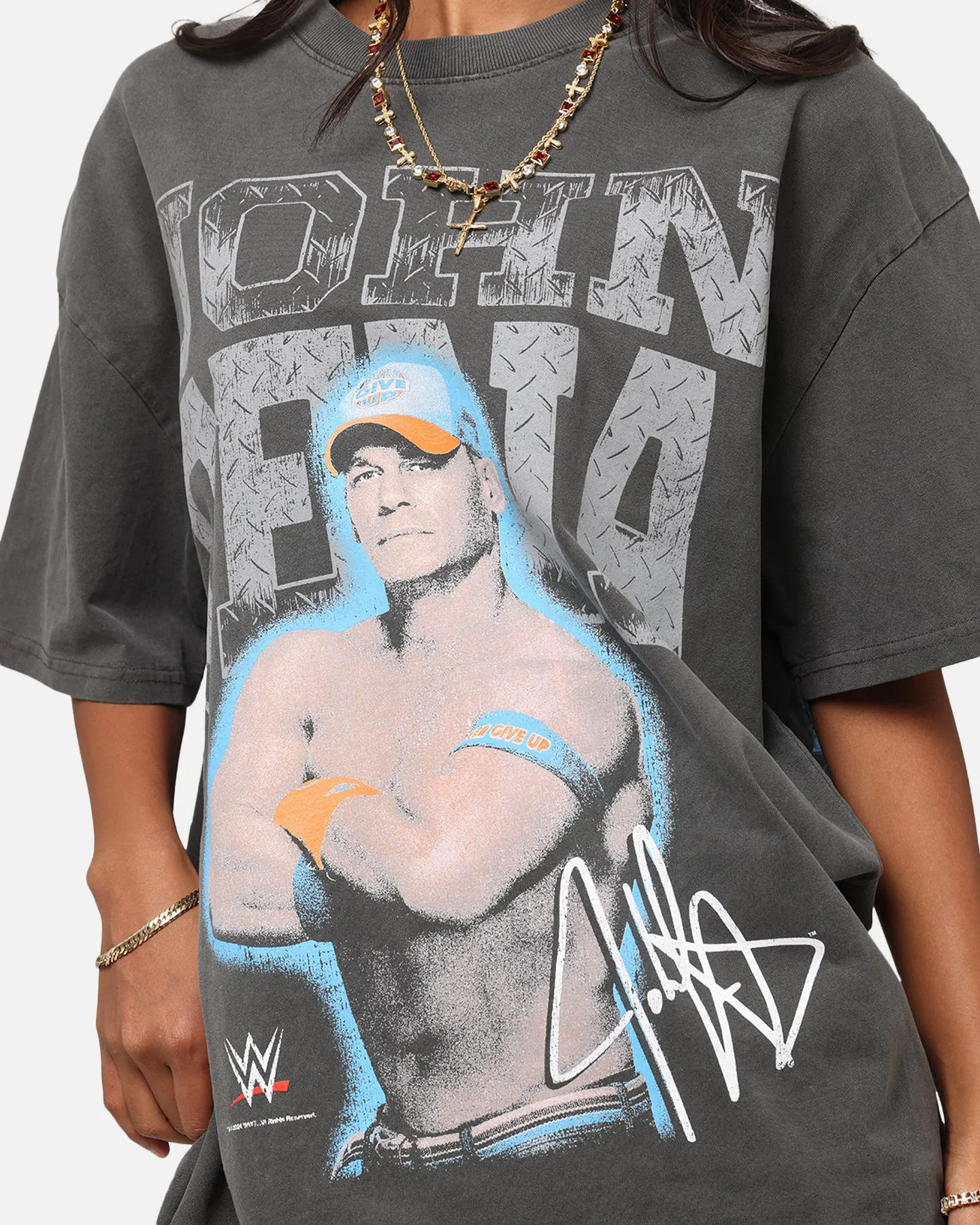 Culture Kings X WWE John Cena Heavy T-Shirt Black Wash
