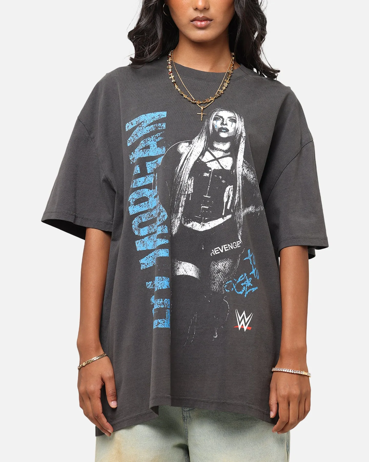 Culture Kings X WWE Liv Morgan Heavy T-Shirt Black Wash