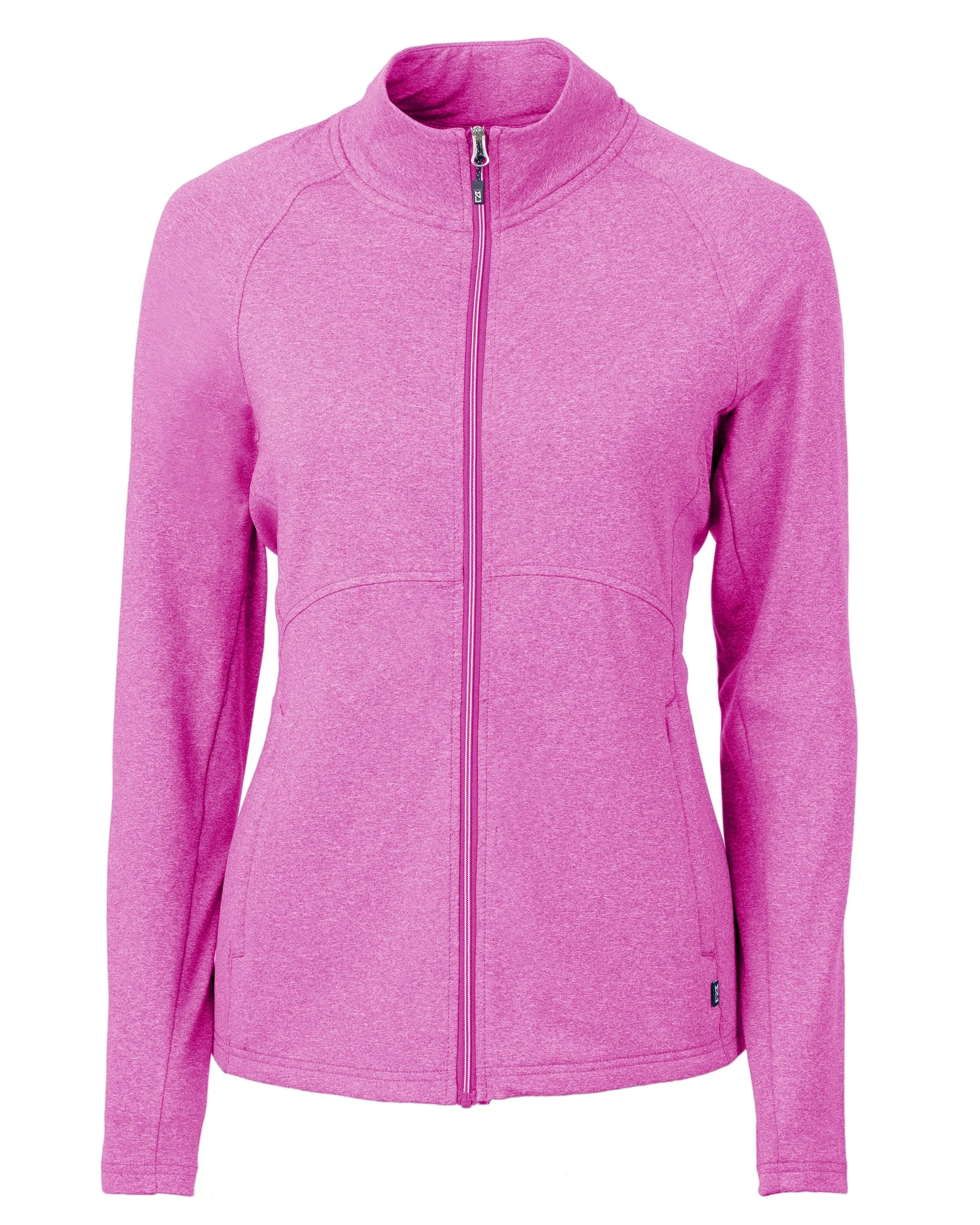 Cutter & Buck Adapt Eco Knit Heather Recycled Womens Full Zip