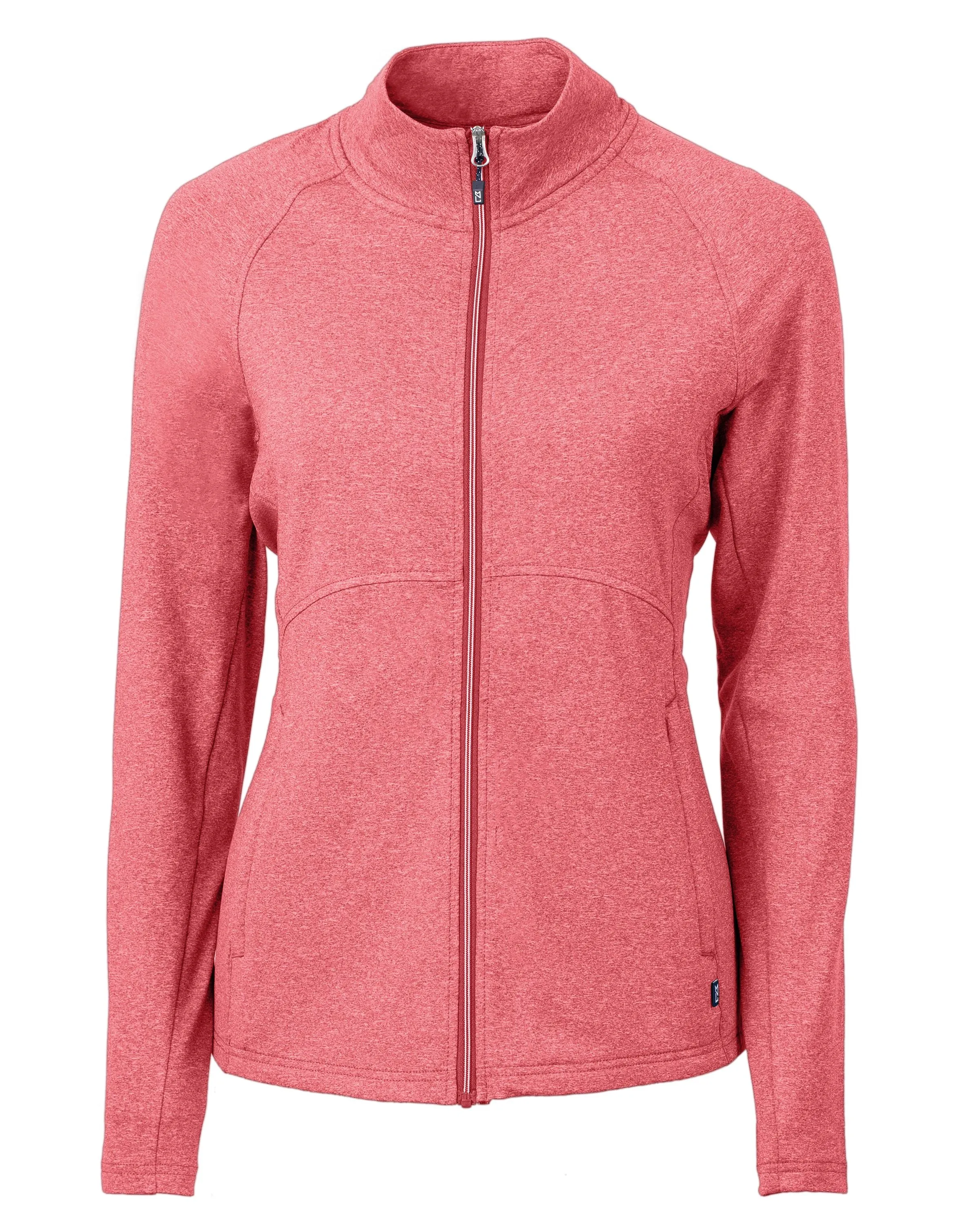 Cutter & Buck Adapt Eco Knit Heather Recycled Womens Full Zip