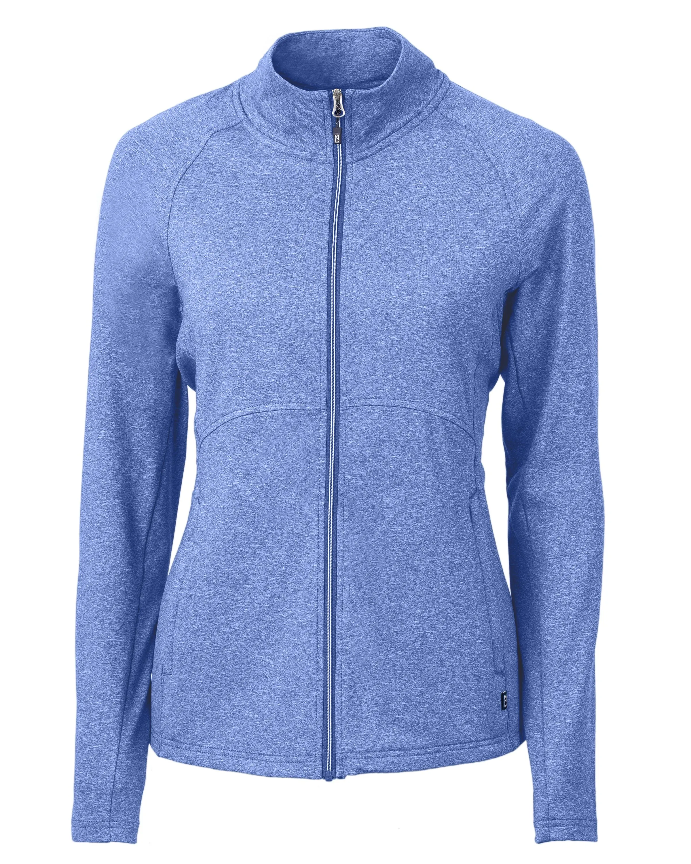 Cutter & Buck Adapt Eco Knit Heather Recycled Womens Full Zip