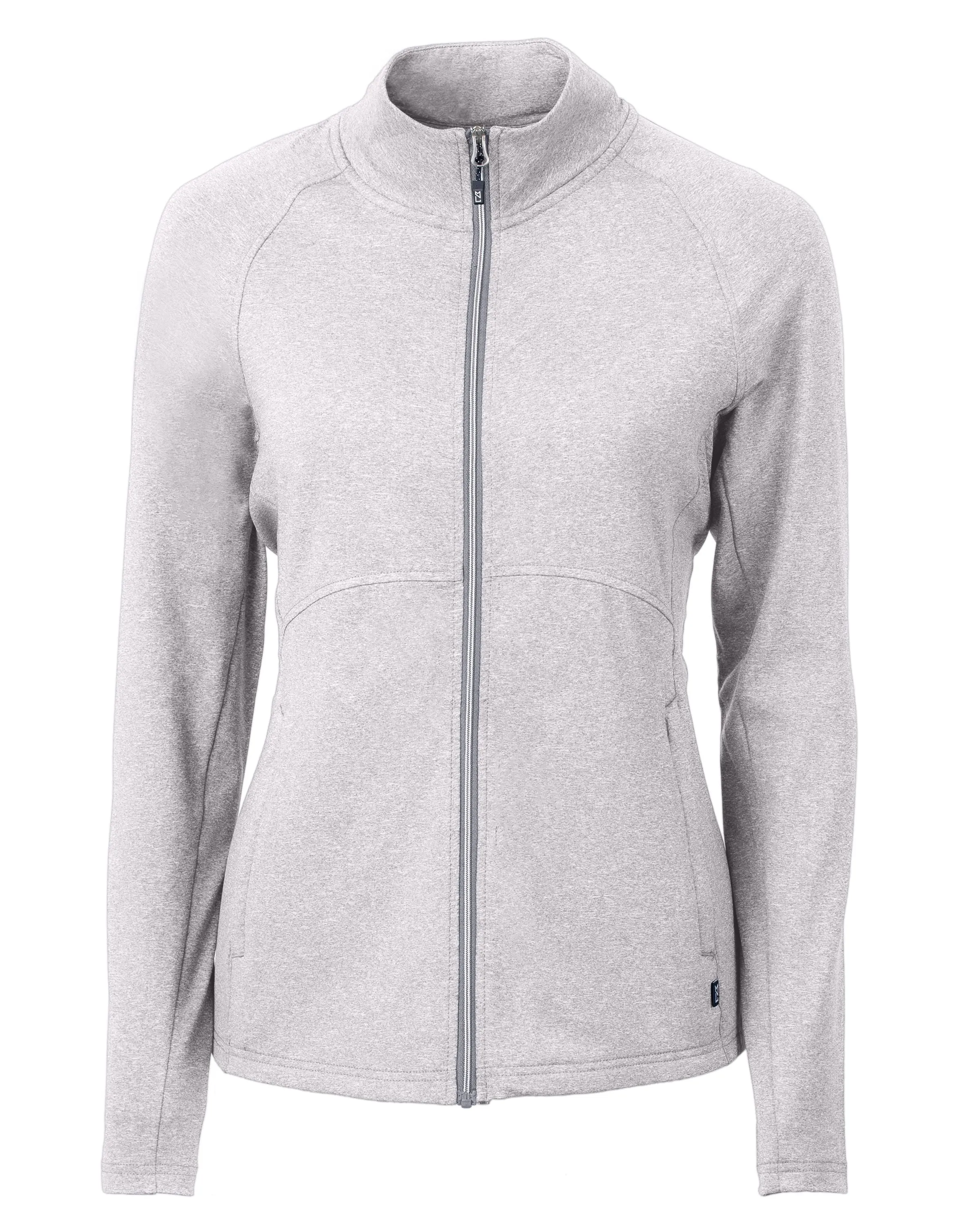 Cutter & Buck Adapt Eco Knit Heather Recycled Womens Full Zip