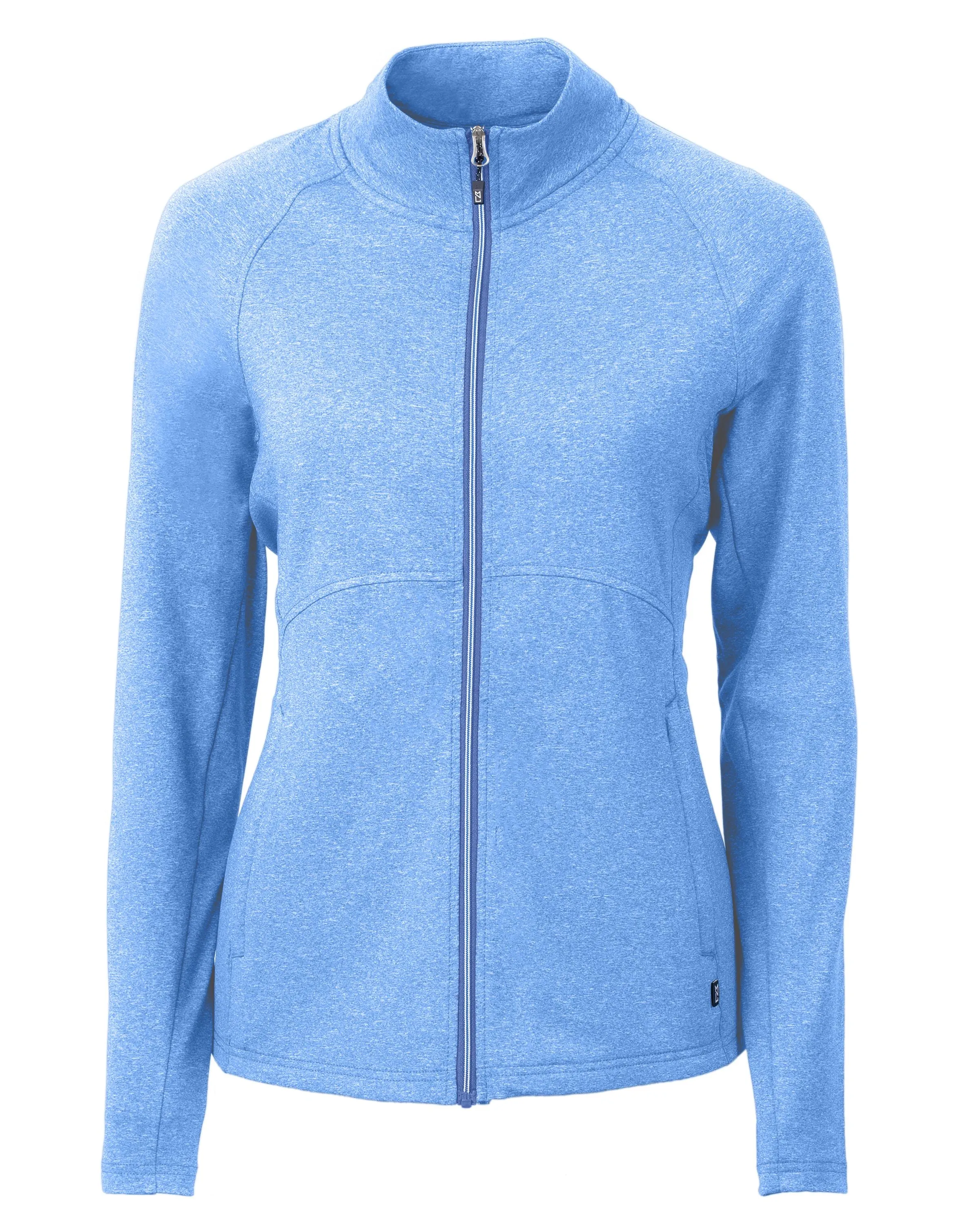 Cutter & Buck Adapt Eco Knit Heather Recycled Womens Full Zip