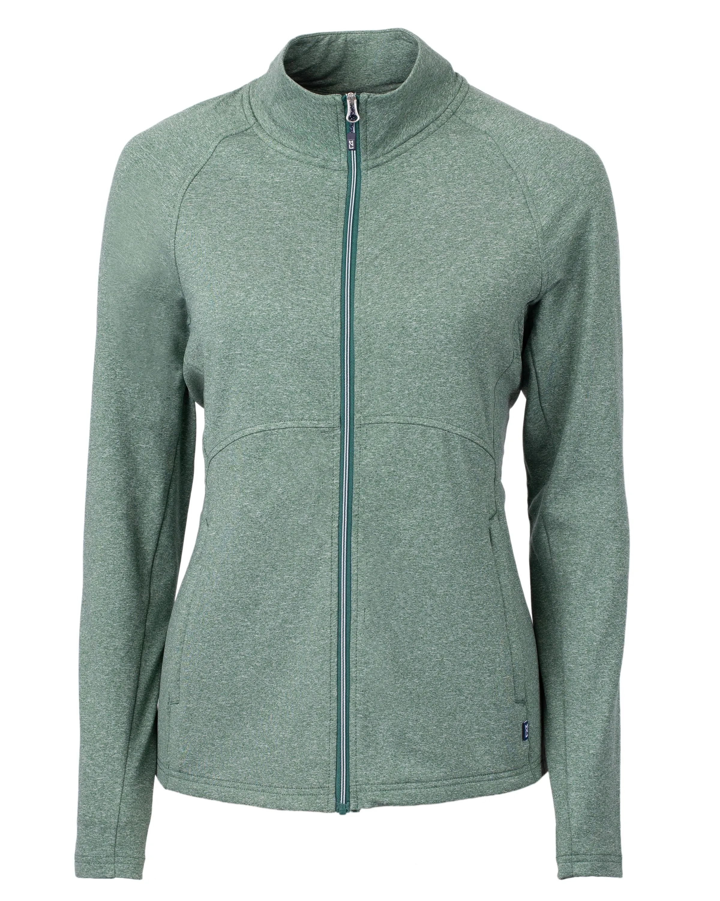 Cutter & Buck Adapt Eco Knit Heather Recycled Womens Full Zip