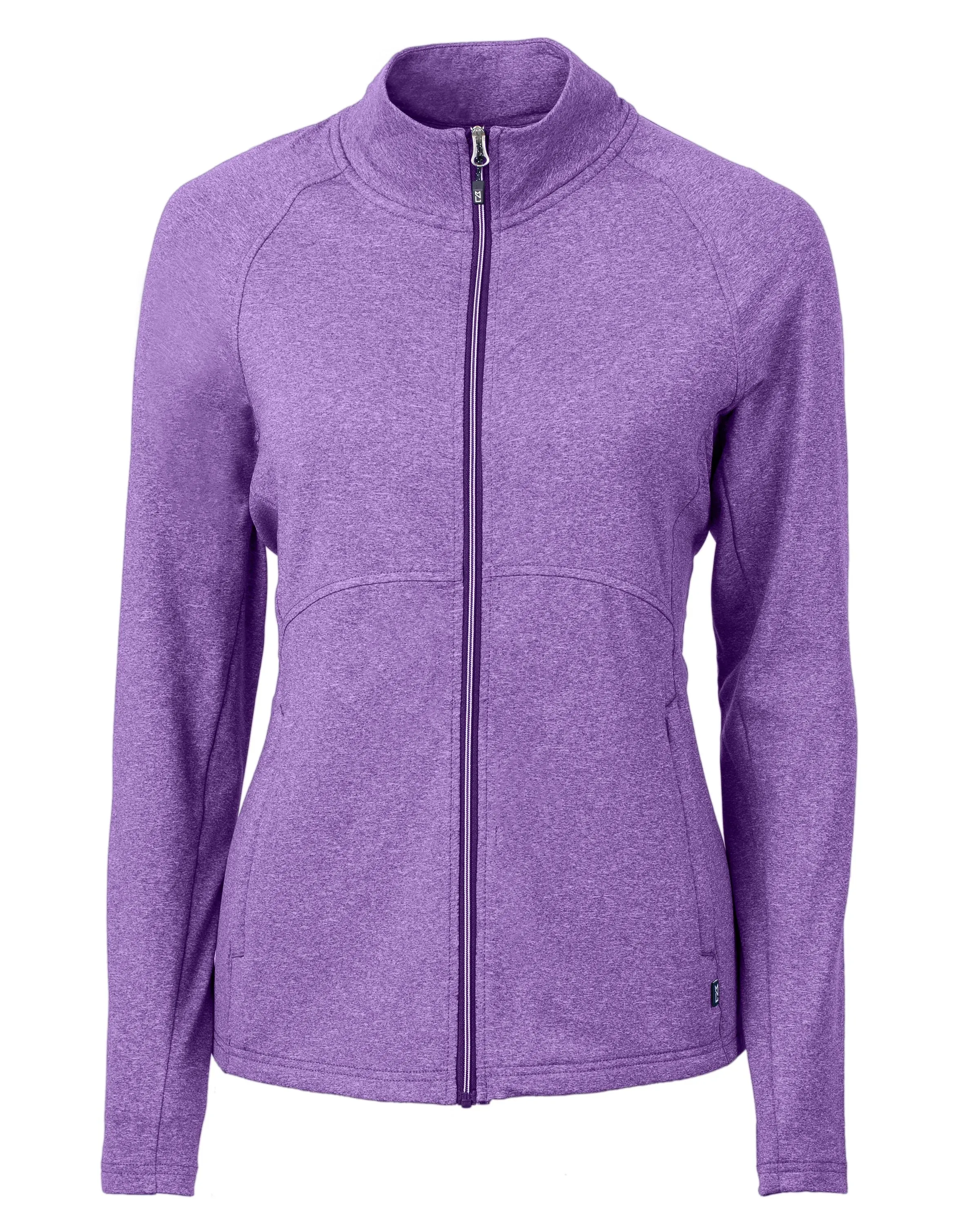 Cutter & Buck Adapt Eco Knit Heather Recycled Womens Full Zip