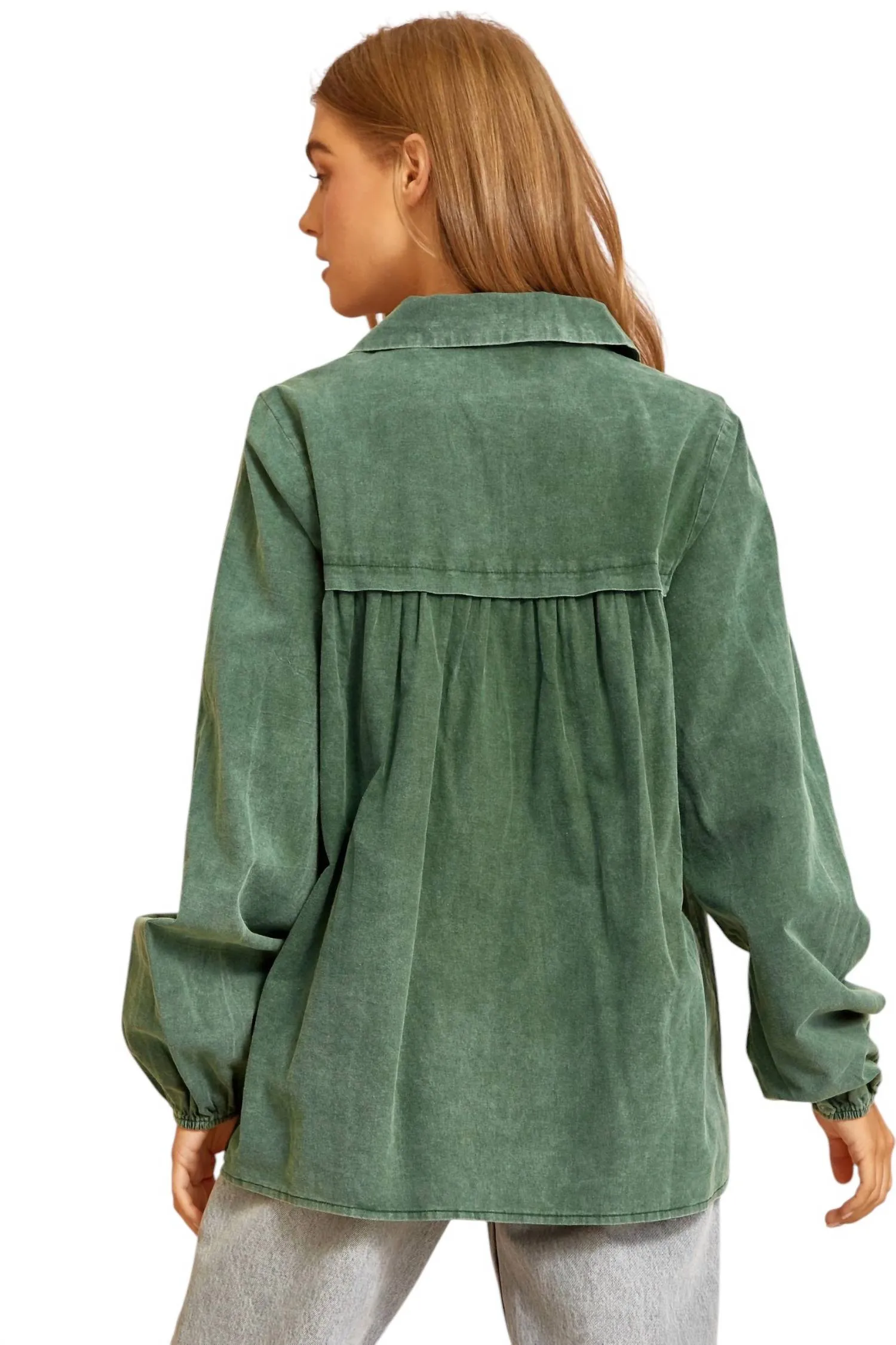 Definitely A Yes Top In Hunter Green