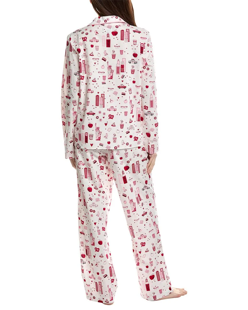 DKNY 2pc Notch Top & Pant Sleep Set