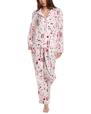 DKNY 2pc Notch Top & Pant Sleep Set