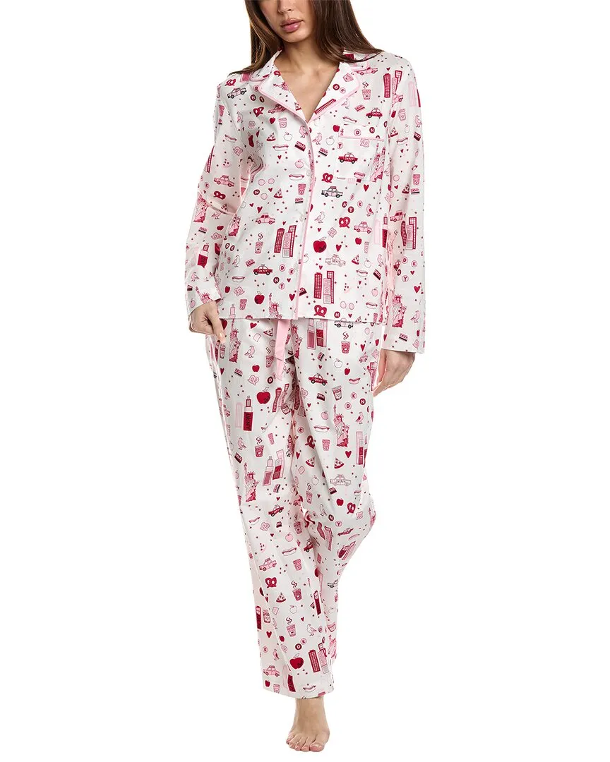 DKNY 2pc Notch Top & Pant Sleep Set