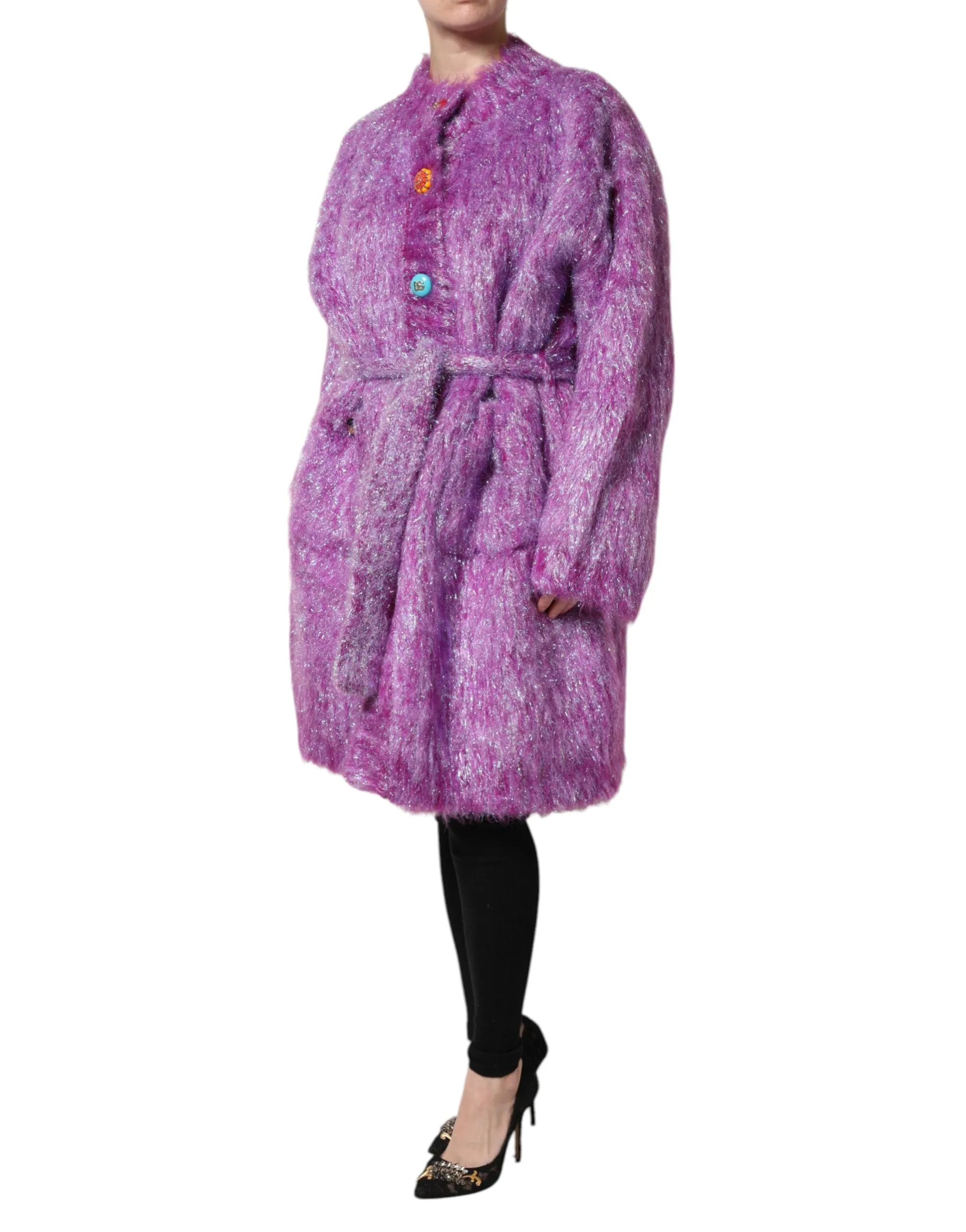 Dolce & Gabbana Button Embellished Trench Coat Women's Jacket