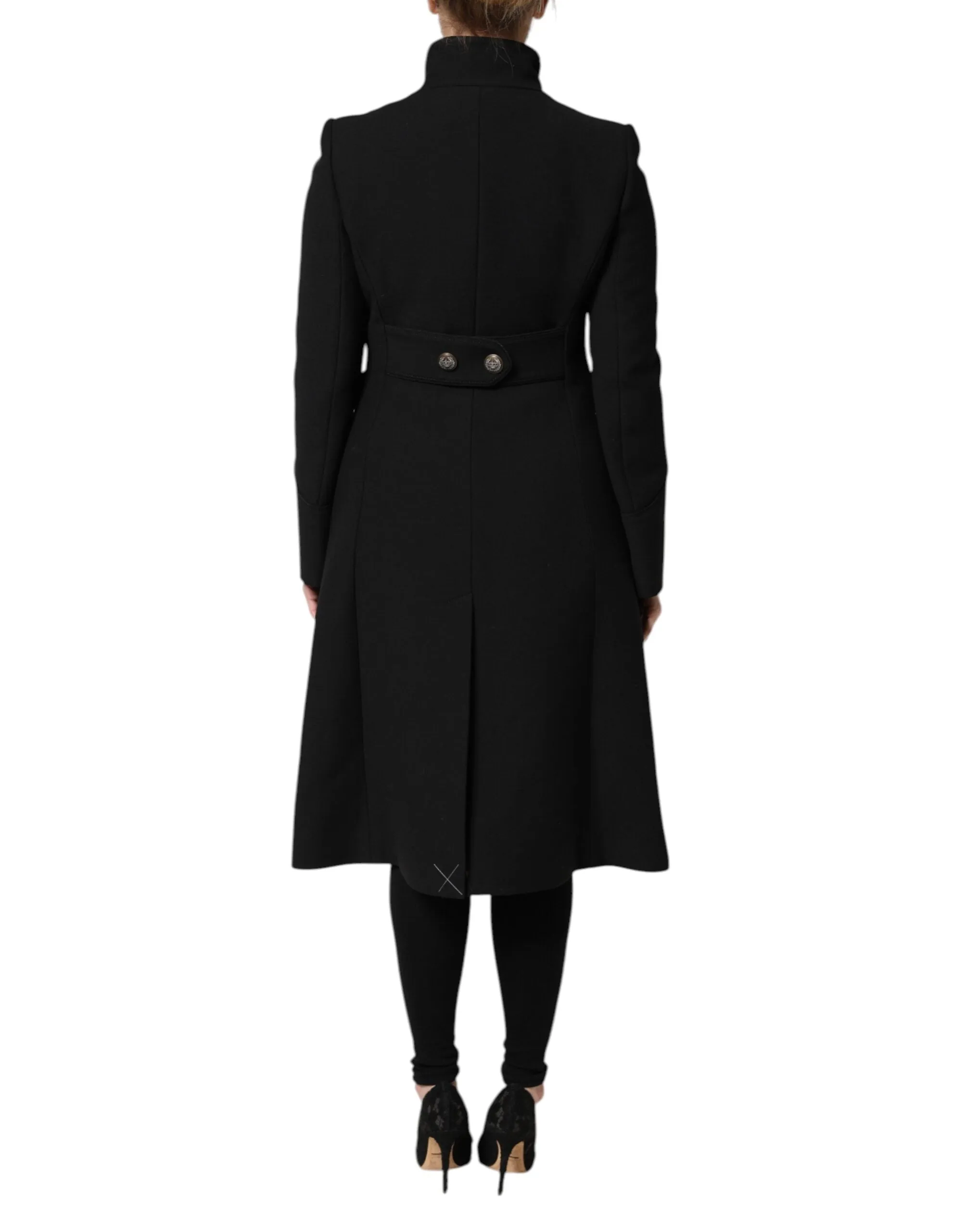 Dolce & Gabbana Wool Single Breasted Trench Coat Women's Jacket
