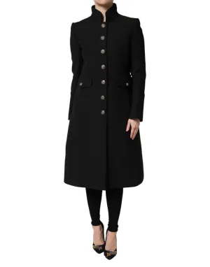 Dolce & Gabbana Wool Single Breasted Trench Coat Women's Jacket
