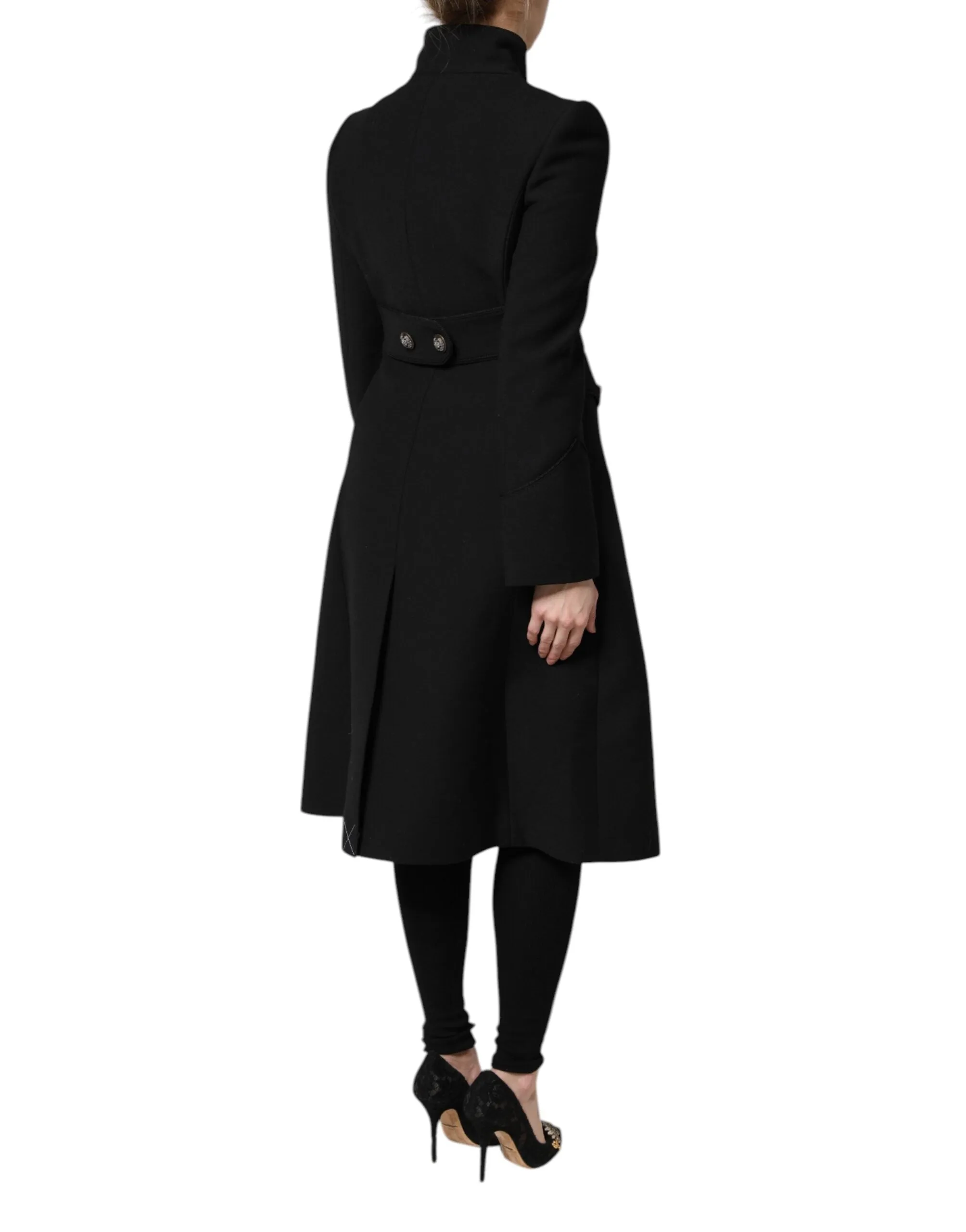 Dolce & Gabbana Wool Single Breasted Trench Coat Women's Jacket