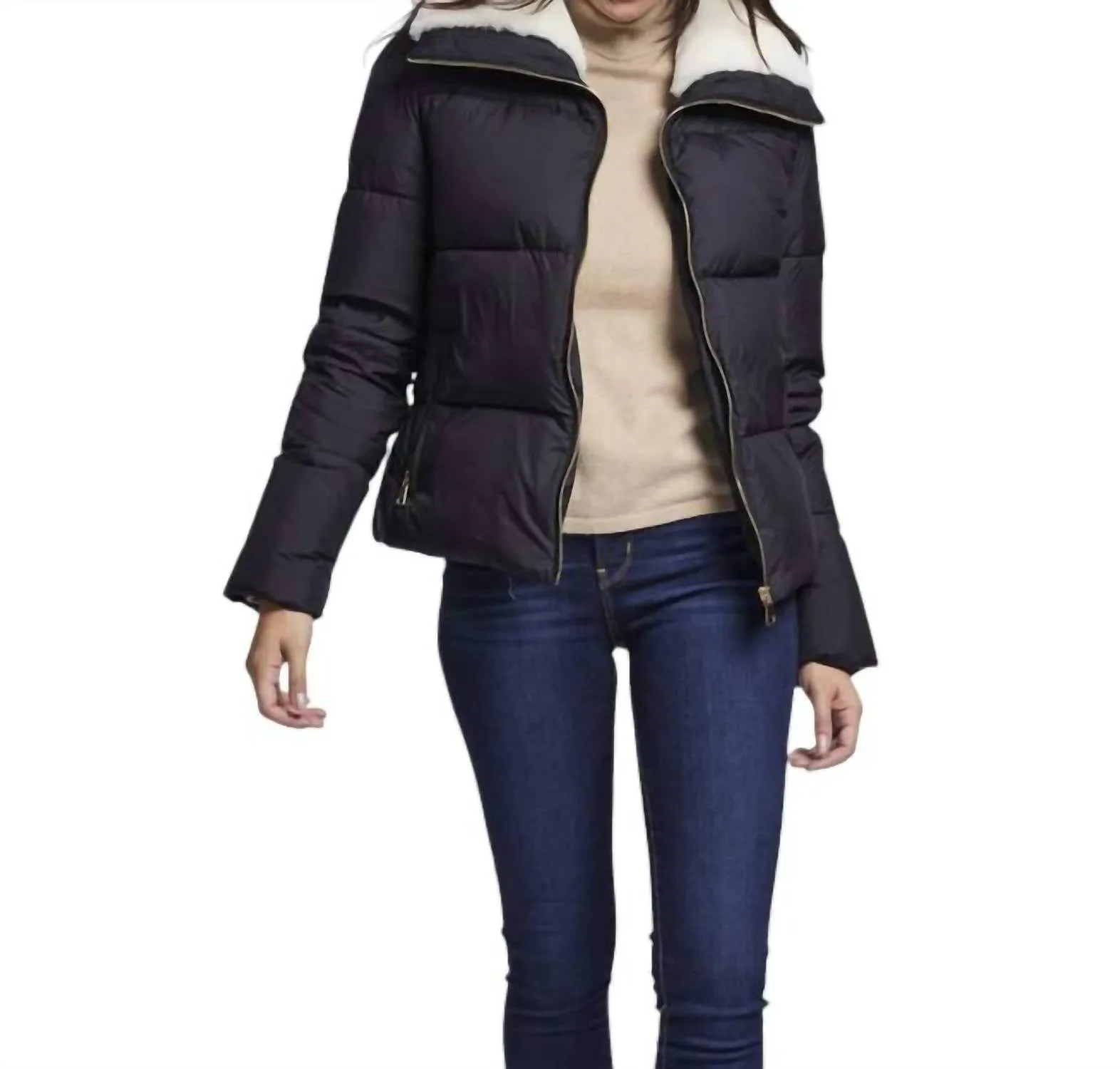 Down Jacket In Black
