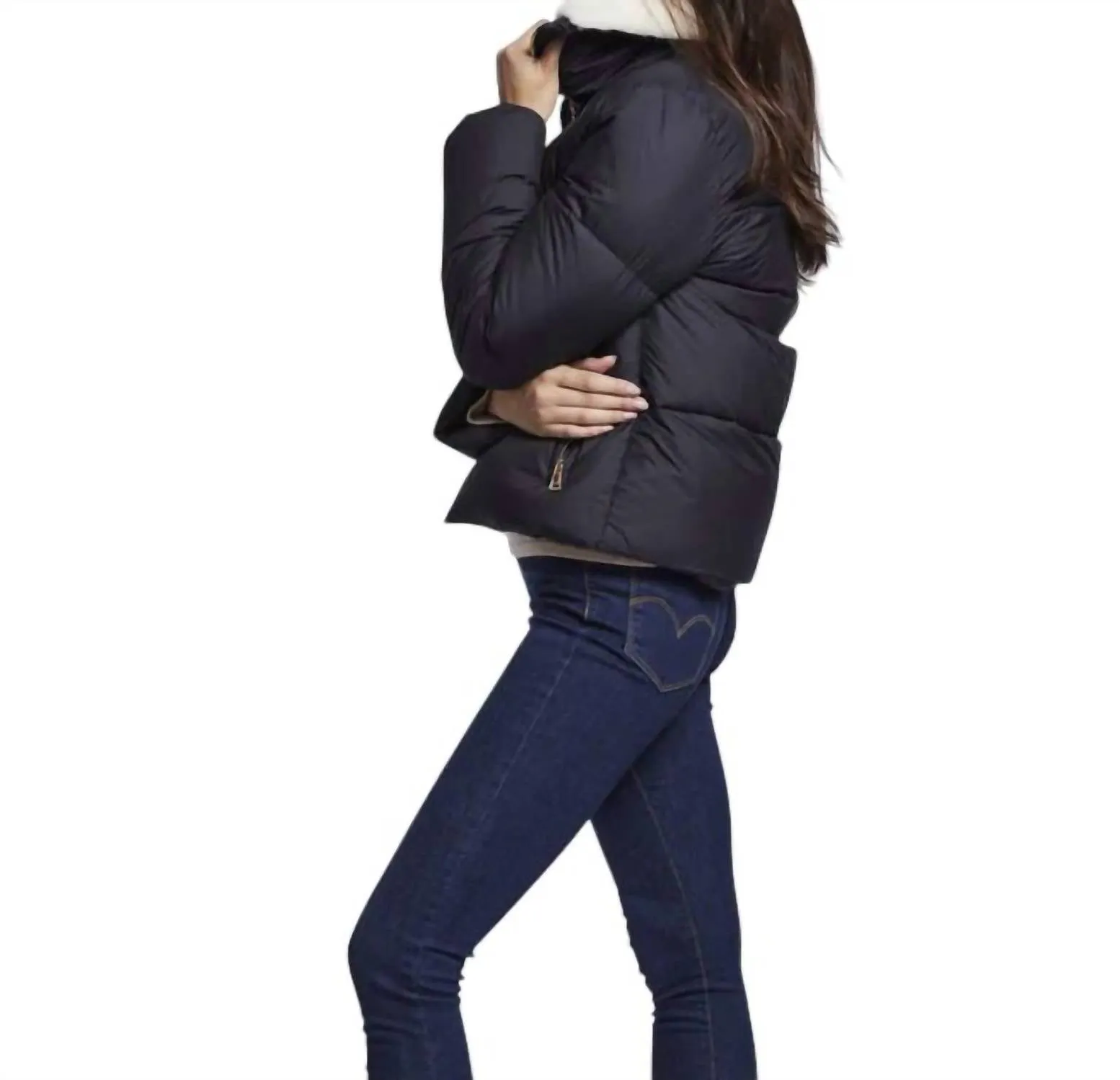 Down Jacket In Black