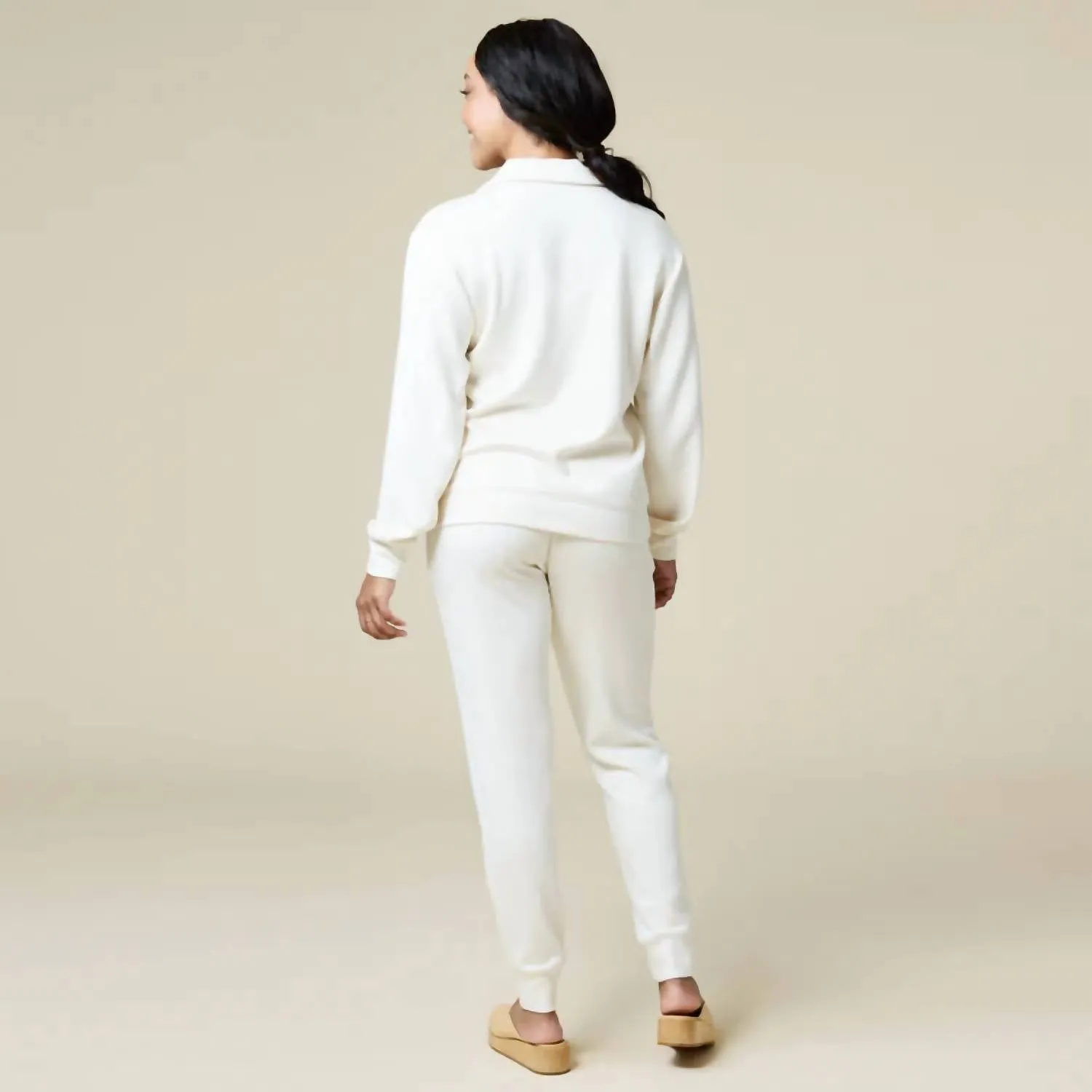 Dreamtech Johnny Collar Lounge Set In Almond