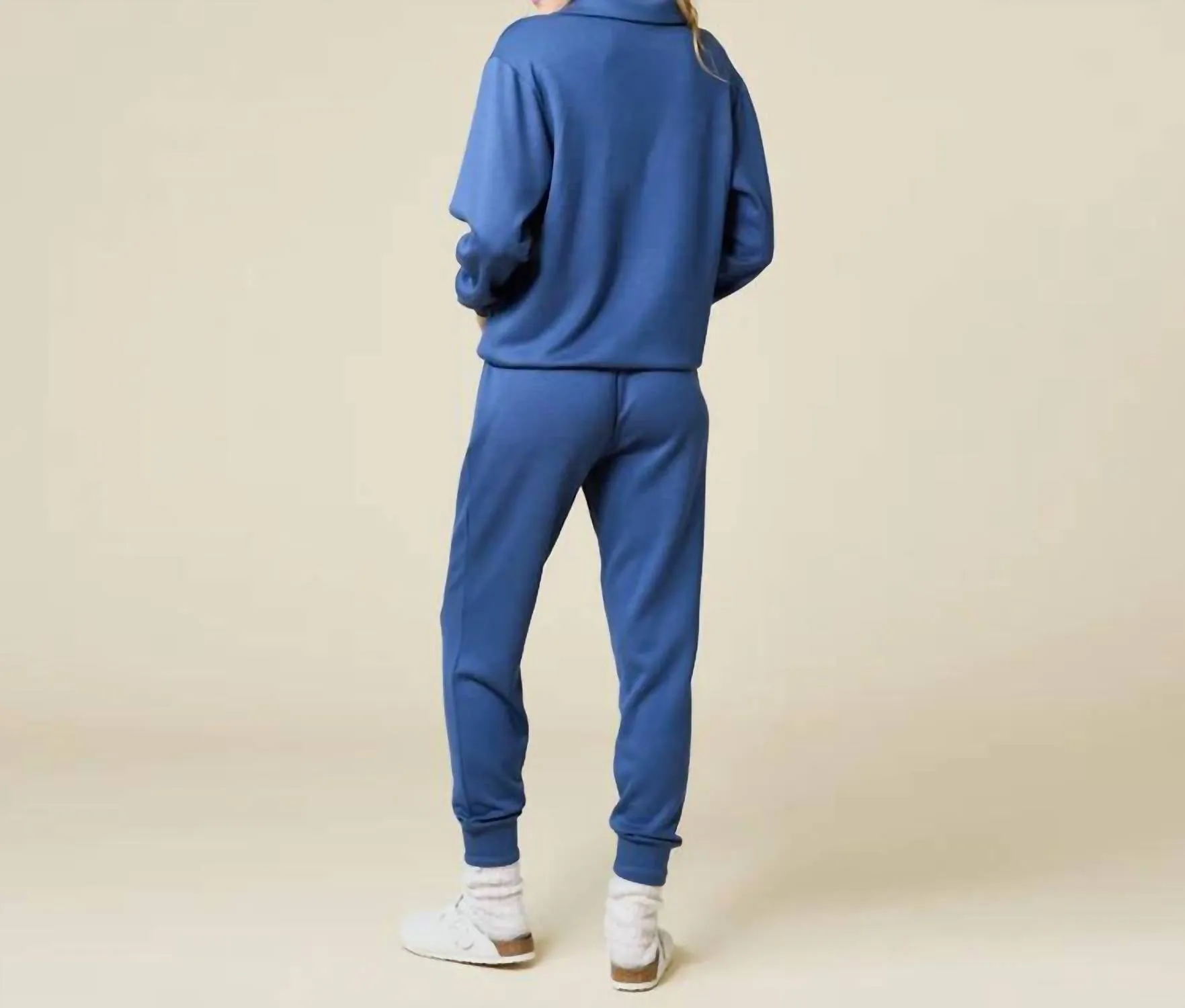 Dreamtech Johnny Collar Lounge Set In Indigo
