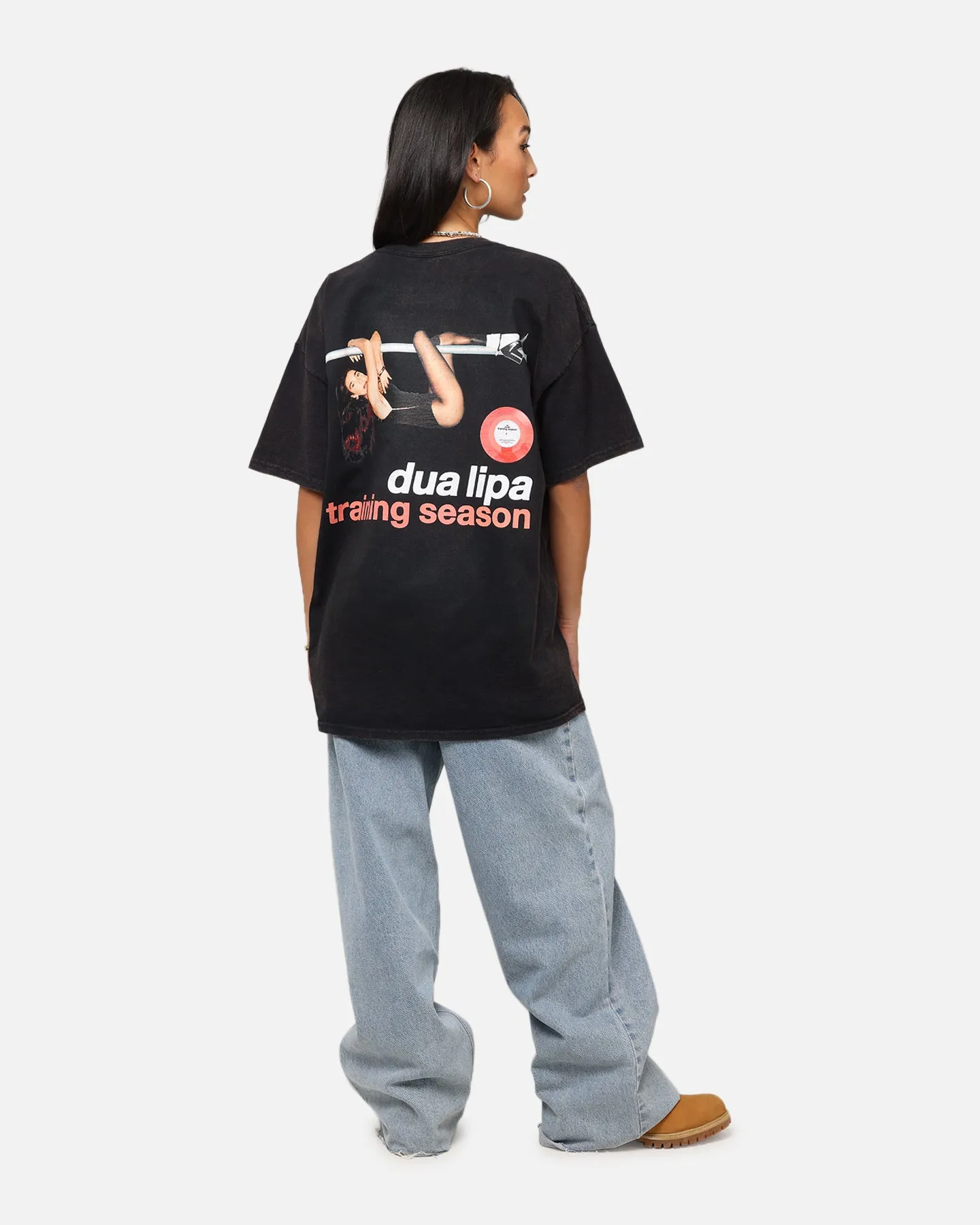 Dua Lipa Training Season T-Shirt Black Vintage