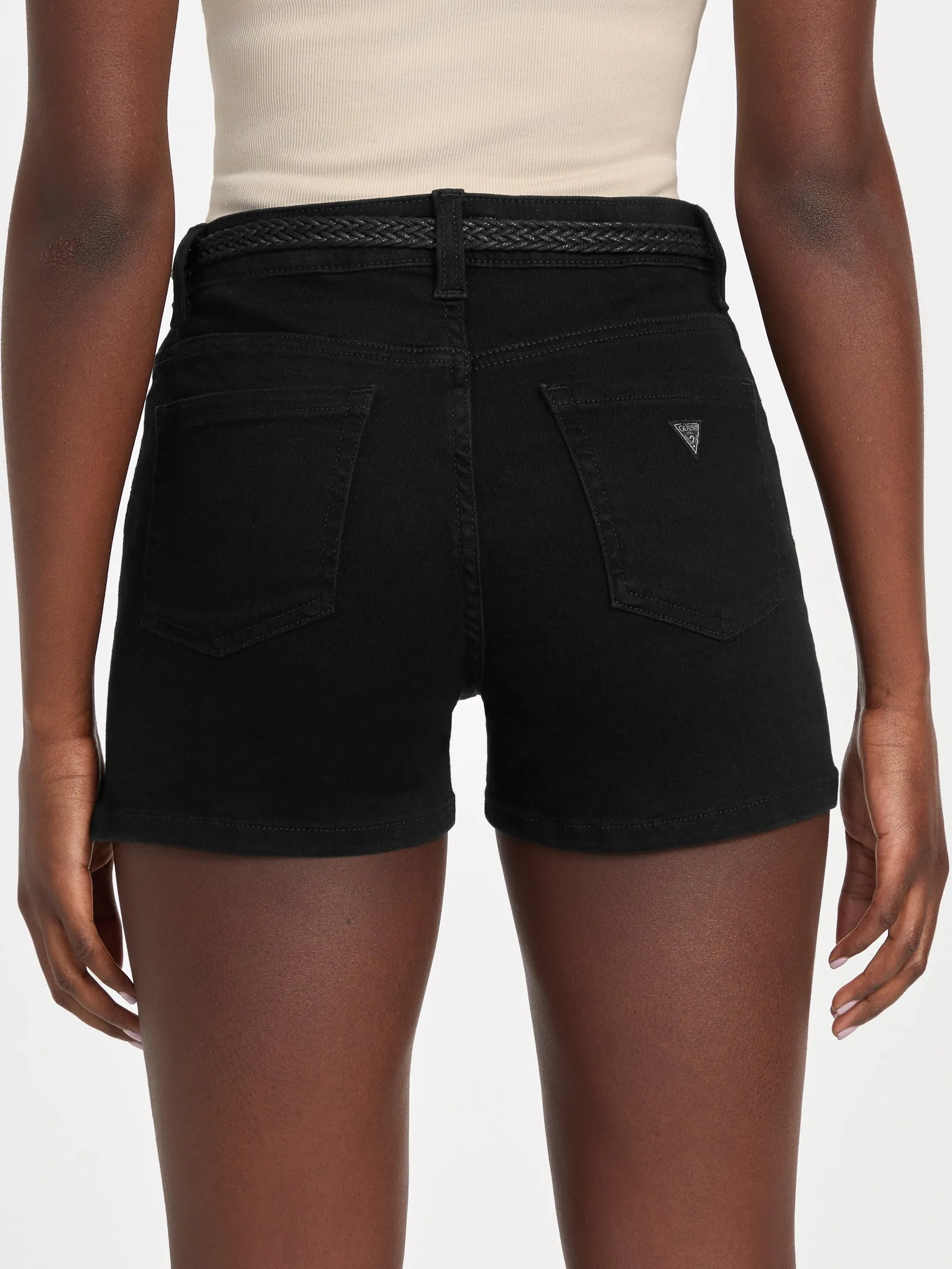 Eco Sally Belted Denim Shorts
