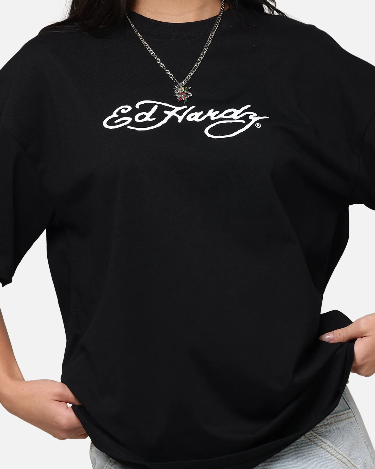Ed Hardy Bulldog T-Shirt Black