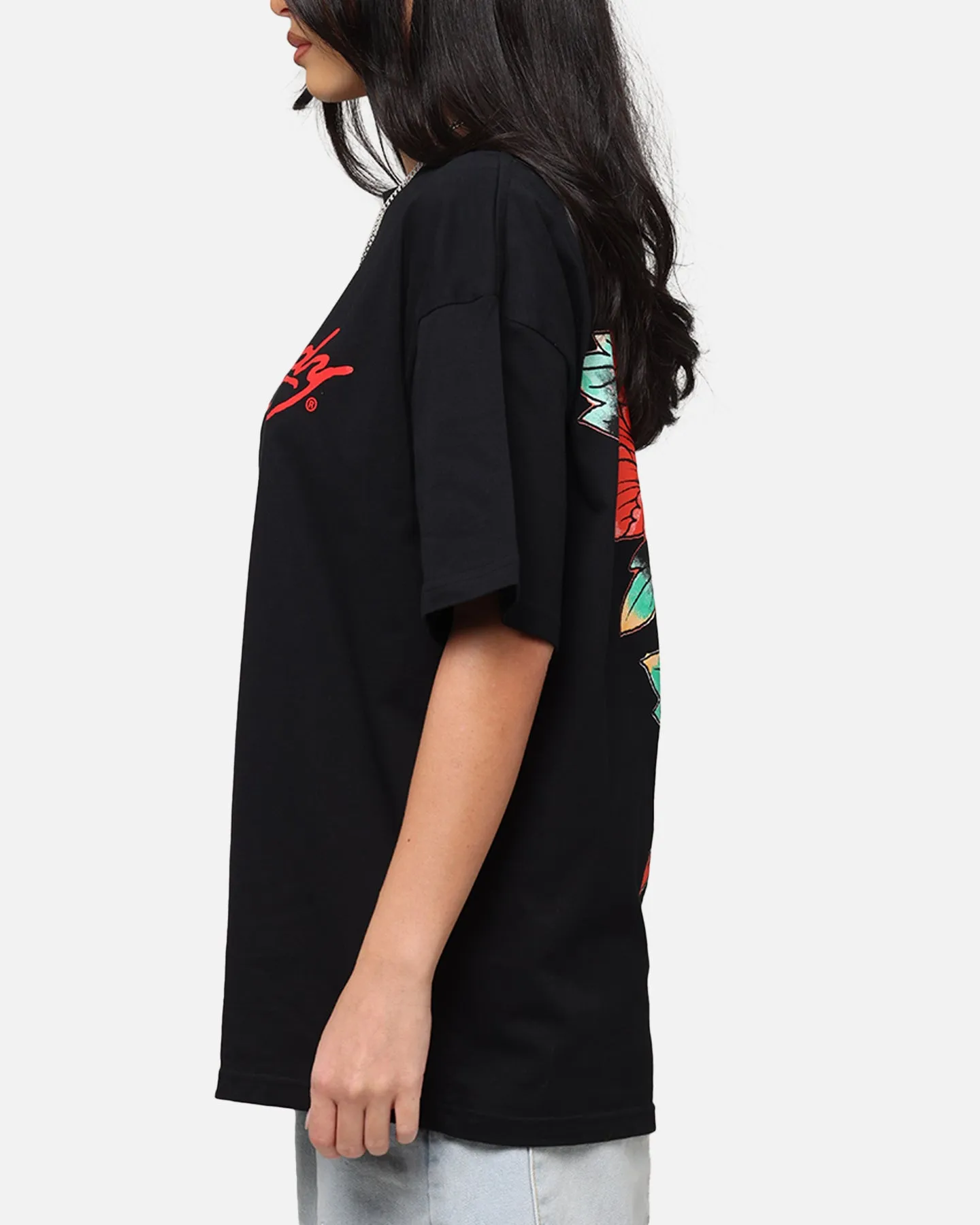 Ed Hardy Flourish Script T-Shirt Black