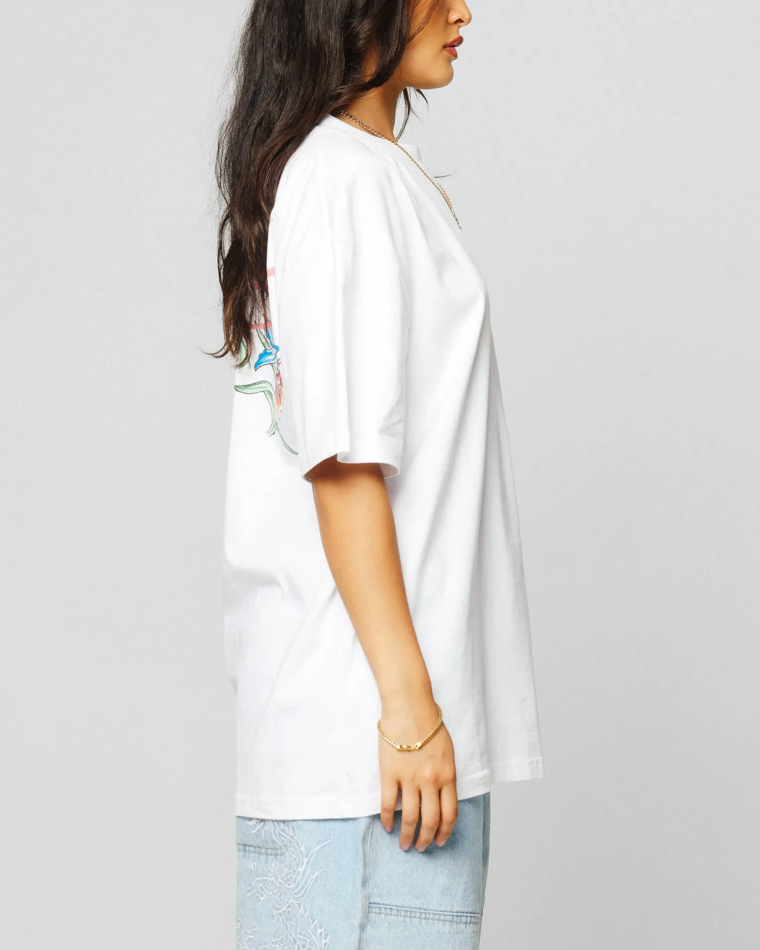 Ed Hardy Flowers T-Shirt White