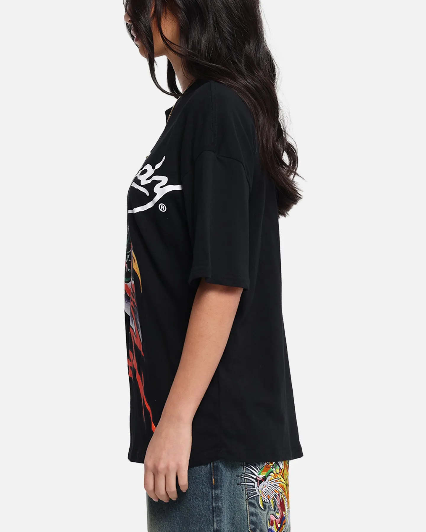 Ed Hardy Lightning T-Shirt Black