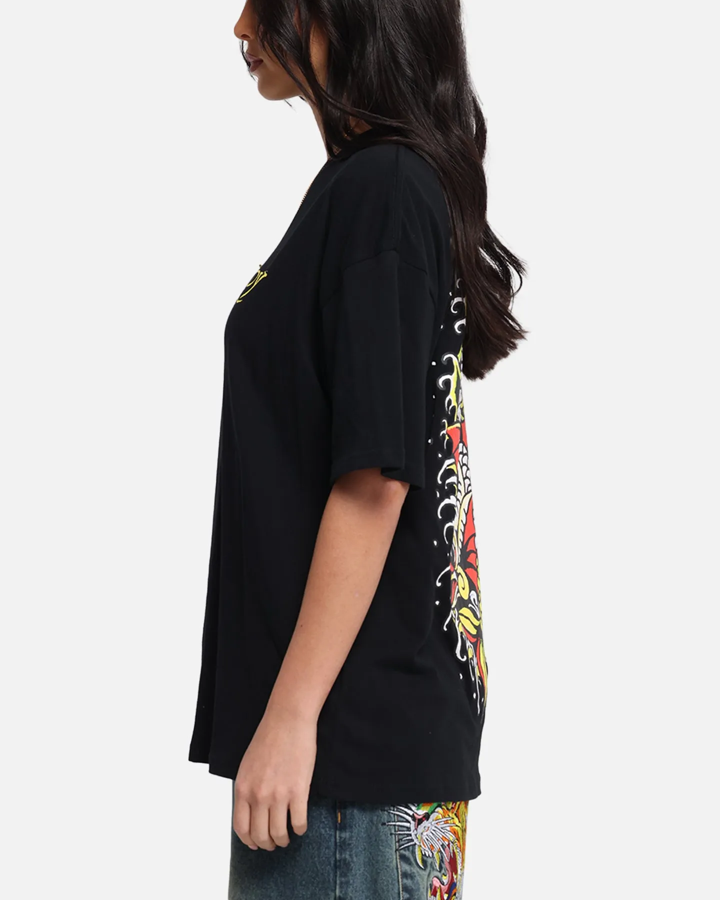 Ed Hardy Mermaid T-Shirt Black