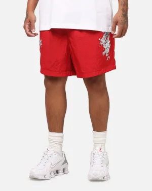 Ed Hardy Tribal Dragon Shorts Red