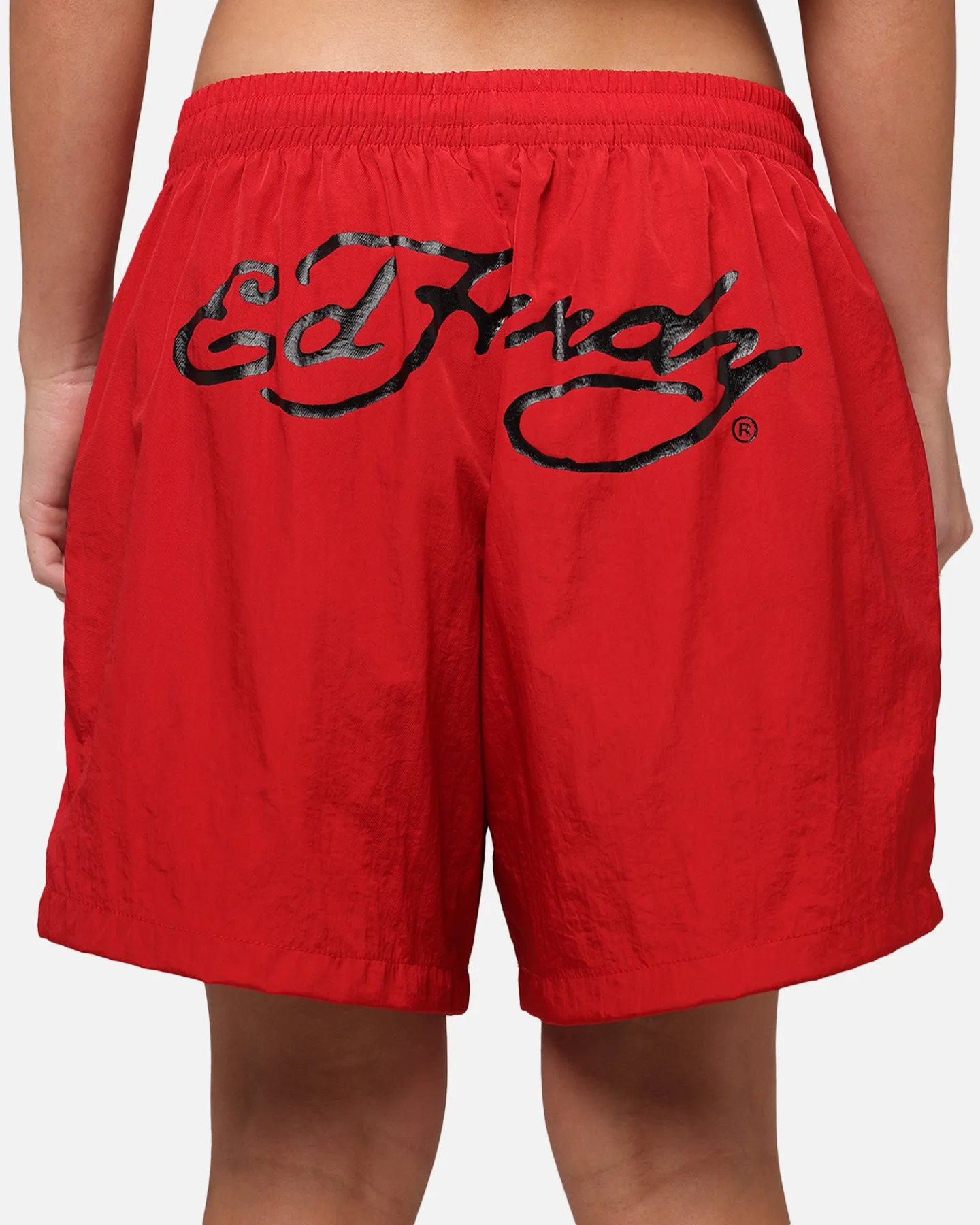 Ed Hardy Tribal Dragon Shorts Red