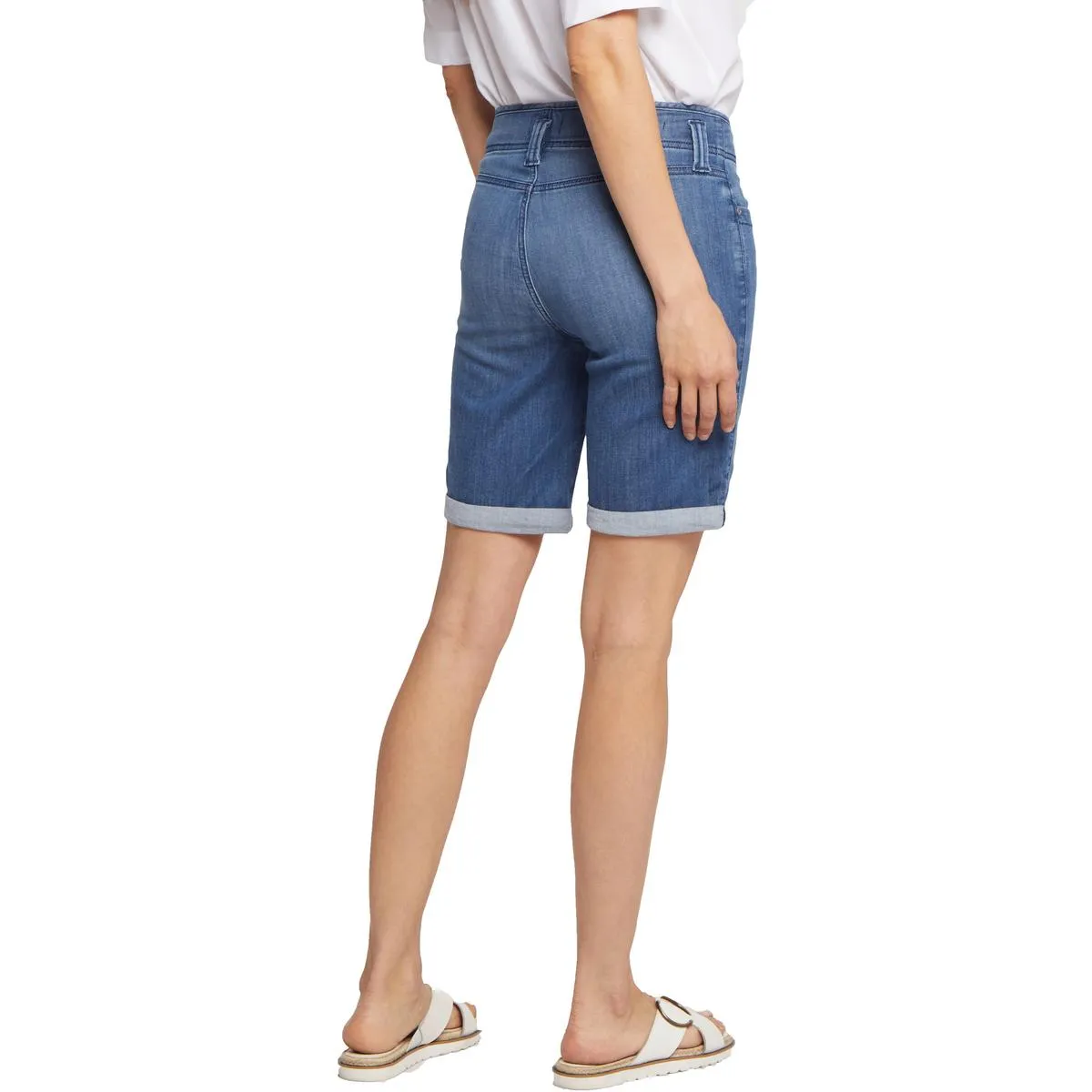 Ella Womens High-Rise Denim Denim Shorts