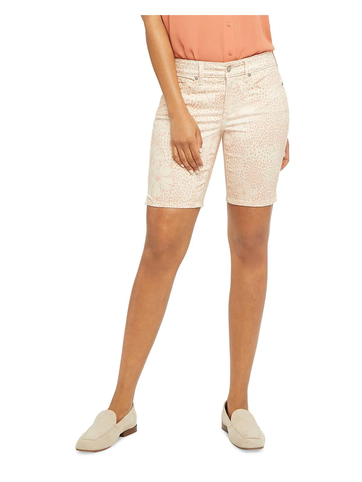 Ella Womens Knit Midi Denim Shorts