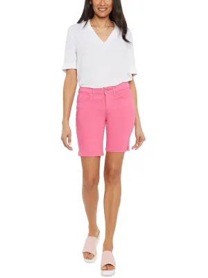 Ella Womens Knit Midi Denim Shorts