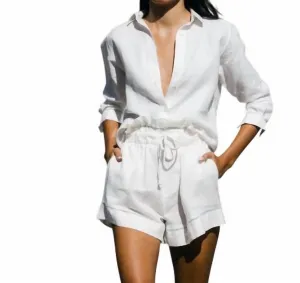 Ellis Shorts In White